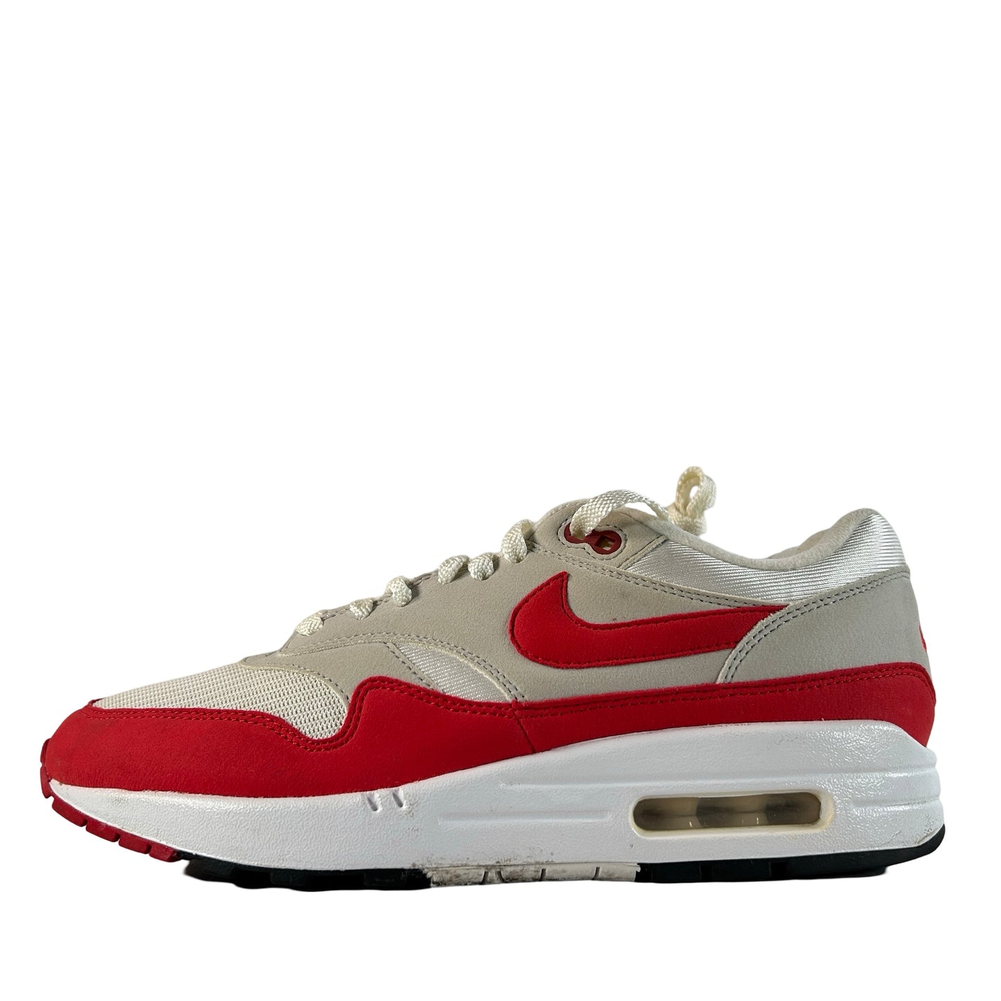 908375 103 Nike Air Max 1 Anniversary Red (2017/2018 Restock Pair) [USED] - 8 M (Used)