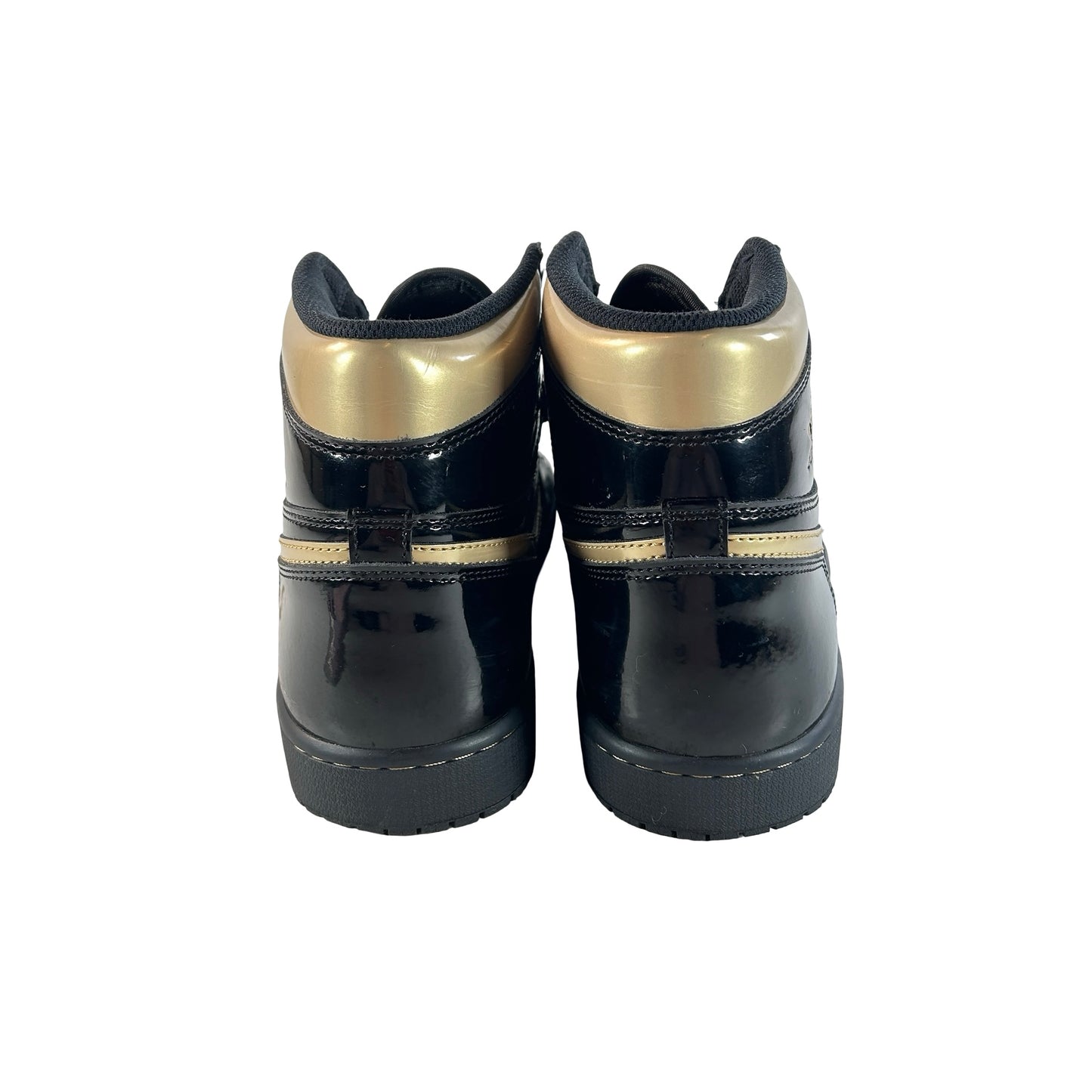 555088 032 Jordan 1 Black/Gold [USED] - 12 M (Used) (No Box)