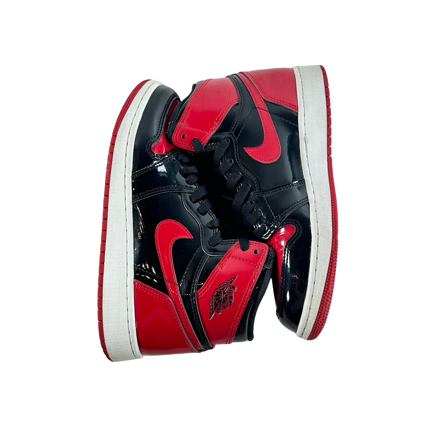 575441 063 Jordan 1 Retro High OG Patent Bred (GS) [USED] - 5 Y (Used5)