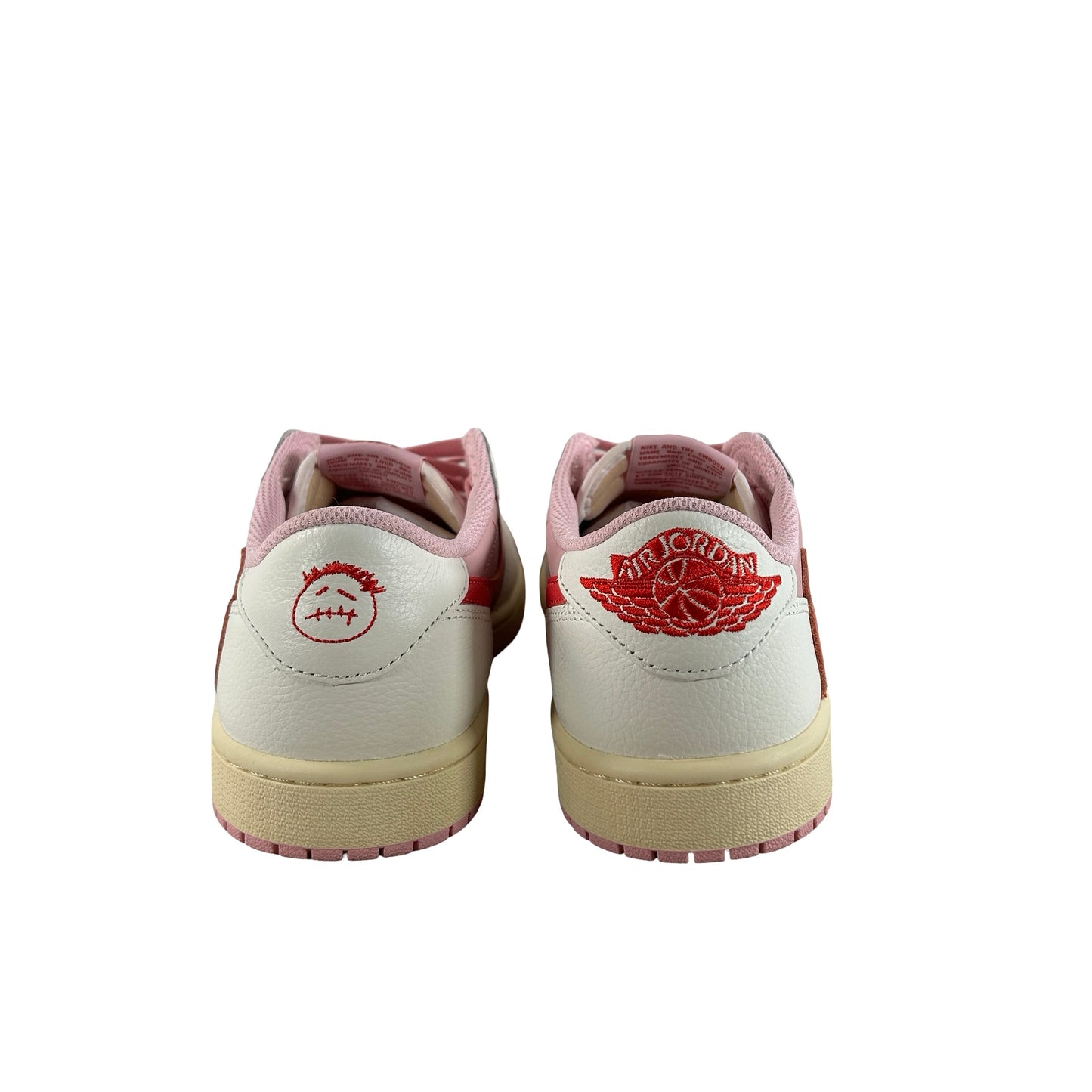 IQ7604 101 Jordan 1 Retro Low OG SP Travis Scott Sail Tropical Pink [USED] - 8 M (Used)