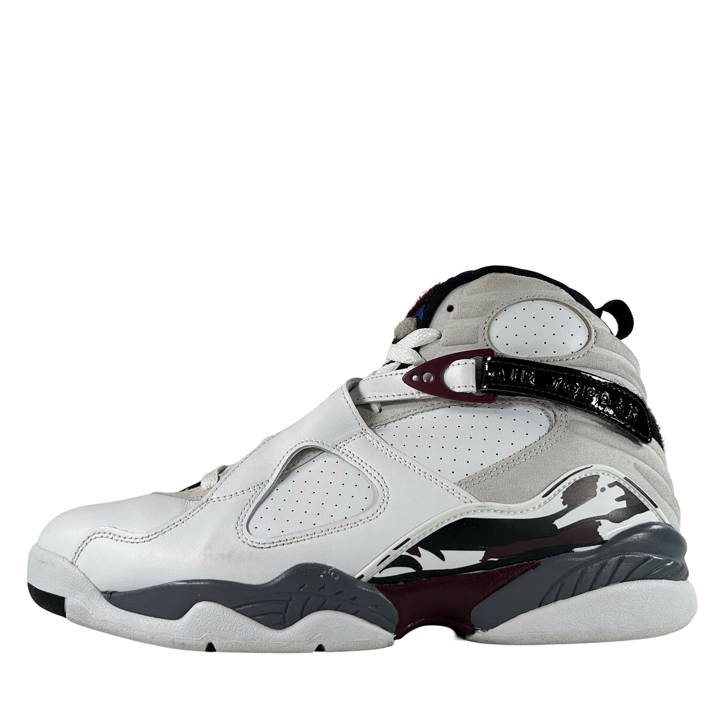 CI1236 104 Wmns Air Jordan 8 Retro White Burgundy [USED] - 10.5 W (Used)