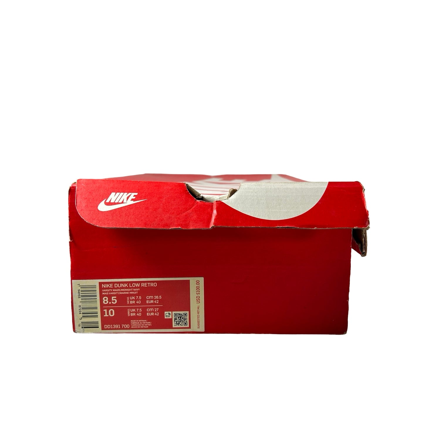 DD1391 700 Nike Dunk Low Michigan [USED] - 8.5 M (Used)