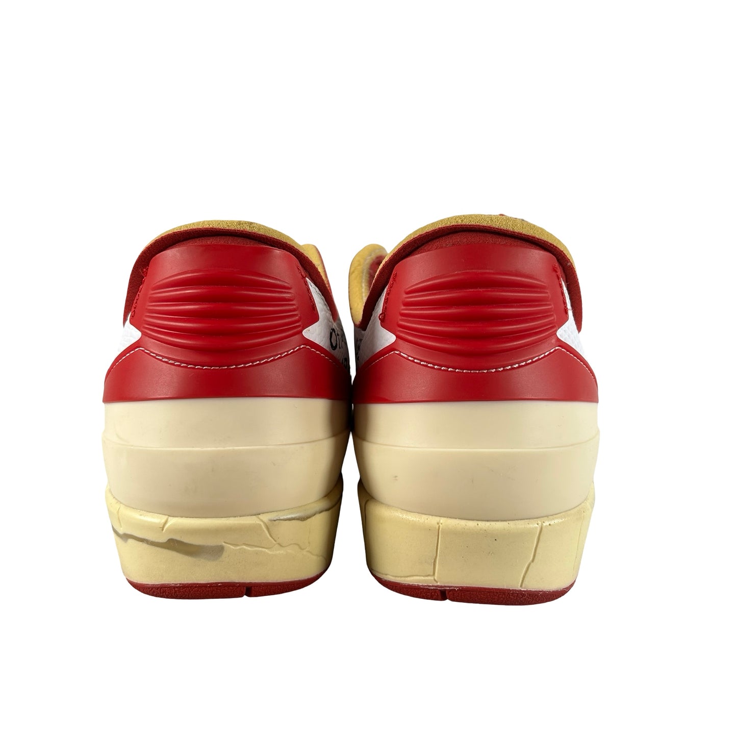 DJ4375 106 Jordan 2 Retro Low SP Off-White White Red [USED] - 9 M (Used2) (No Box2)