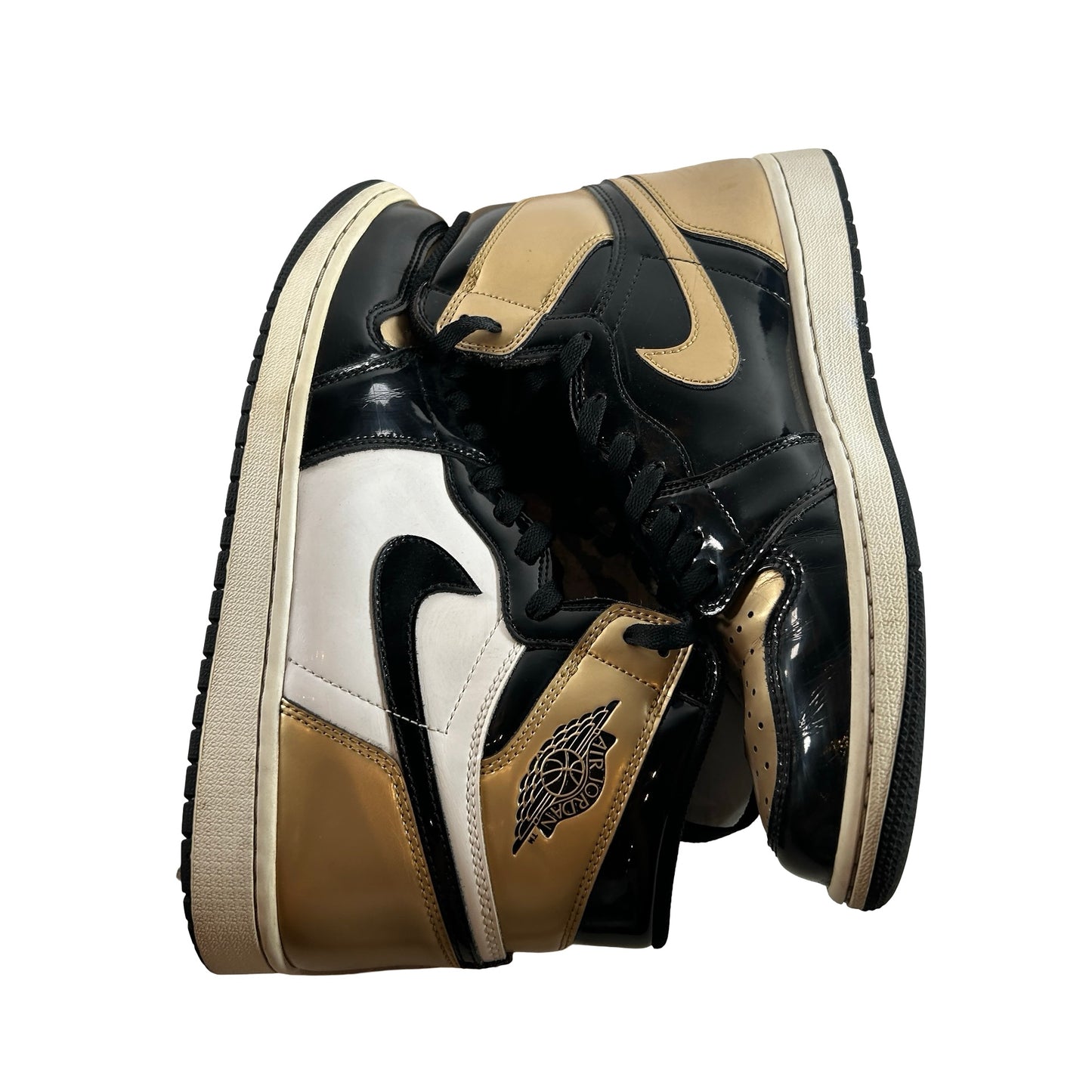 861428 007 Jordan 1 Retro High NRG Patent Gold Toe [USED] - 10.5 M (Used3)