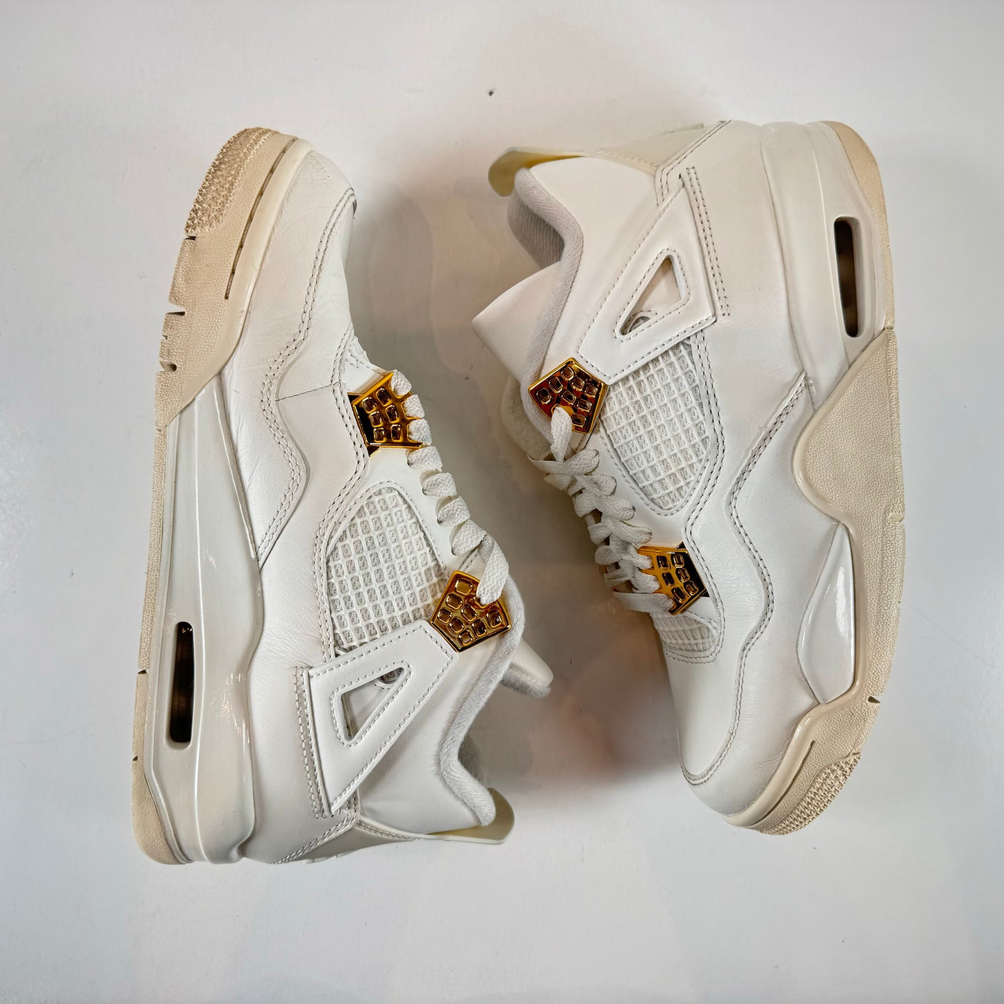 AQ9129 170 Jordan 4 Retro Metallic Gold (W) [USED] - 6.5 W (Used)