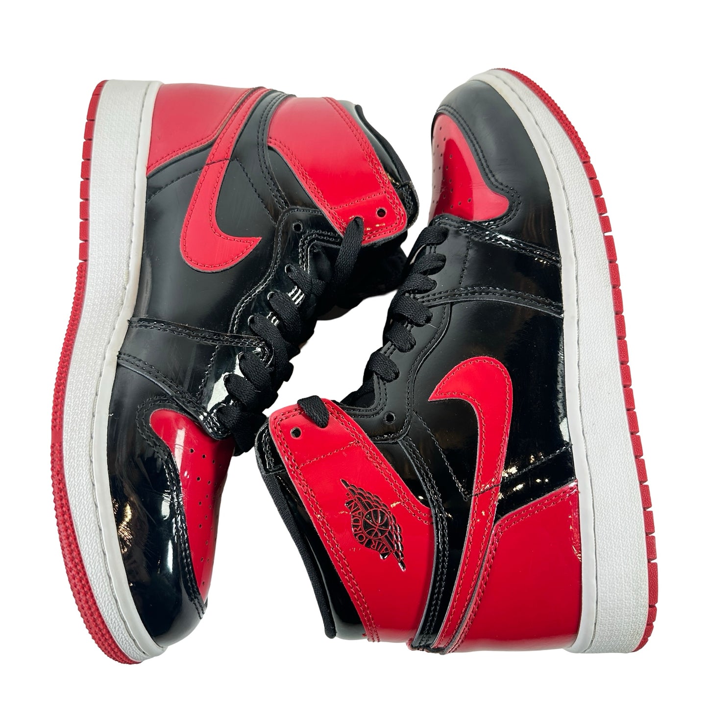 575441 063 Jordan 1 Retro High OG Patent Bred (GS) [USED] - 7 Y (Used)
