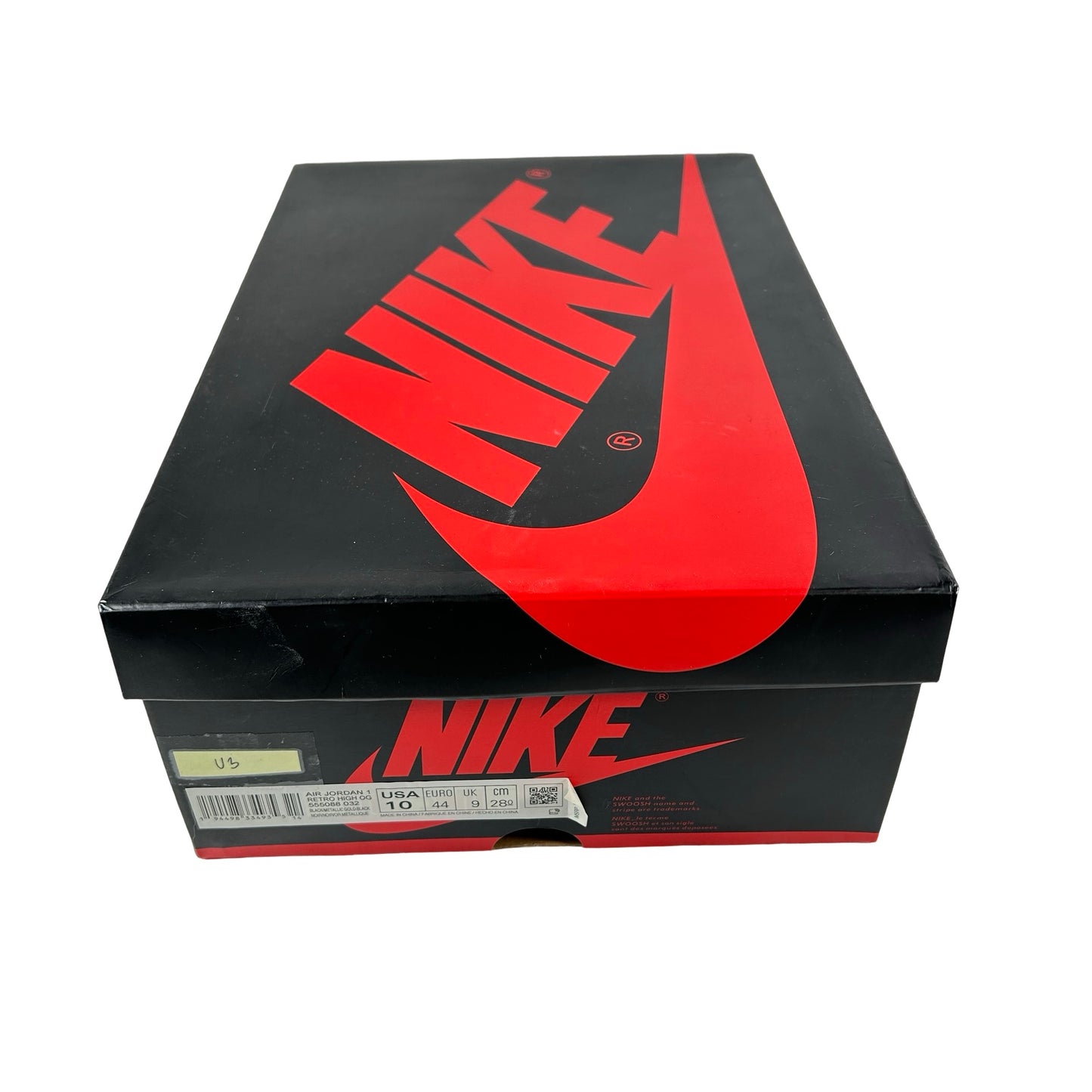 555088 032 Jordan 1 Black/Gold [USED] - 10 M (Used3)