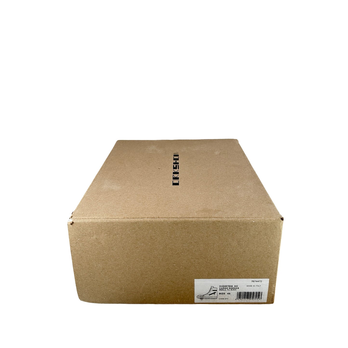 DU02E7808 DO 09 Rick Owens Drkshdw Cargo High Sneakers Triple Box - EU 45 (Used)