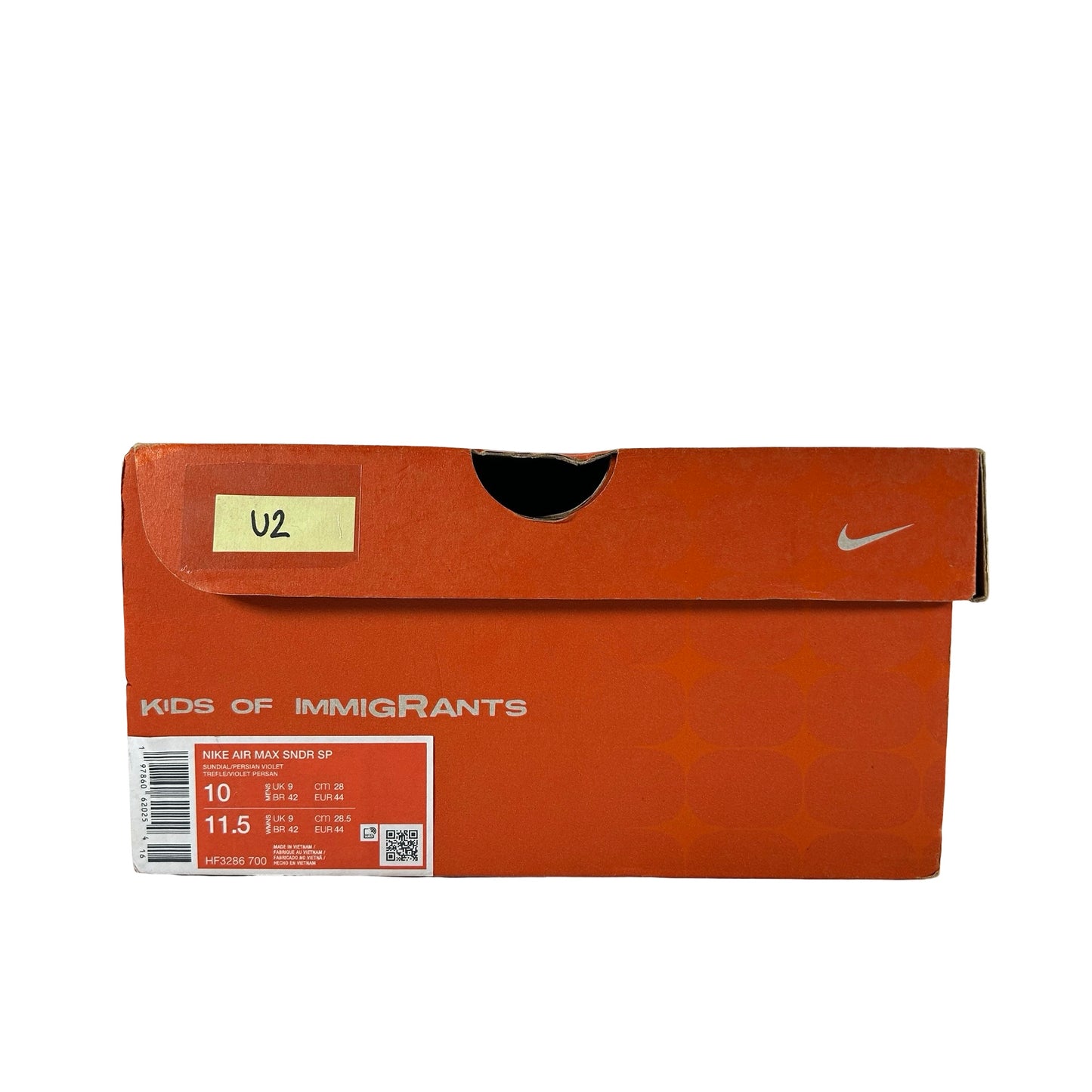 HF3286 700 Nike Air Max Sunder SP Kids of Immigrants Sunrise [USED] - 10 M (Used2)