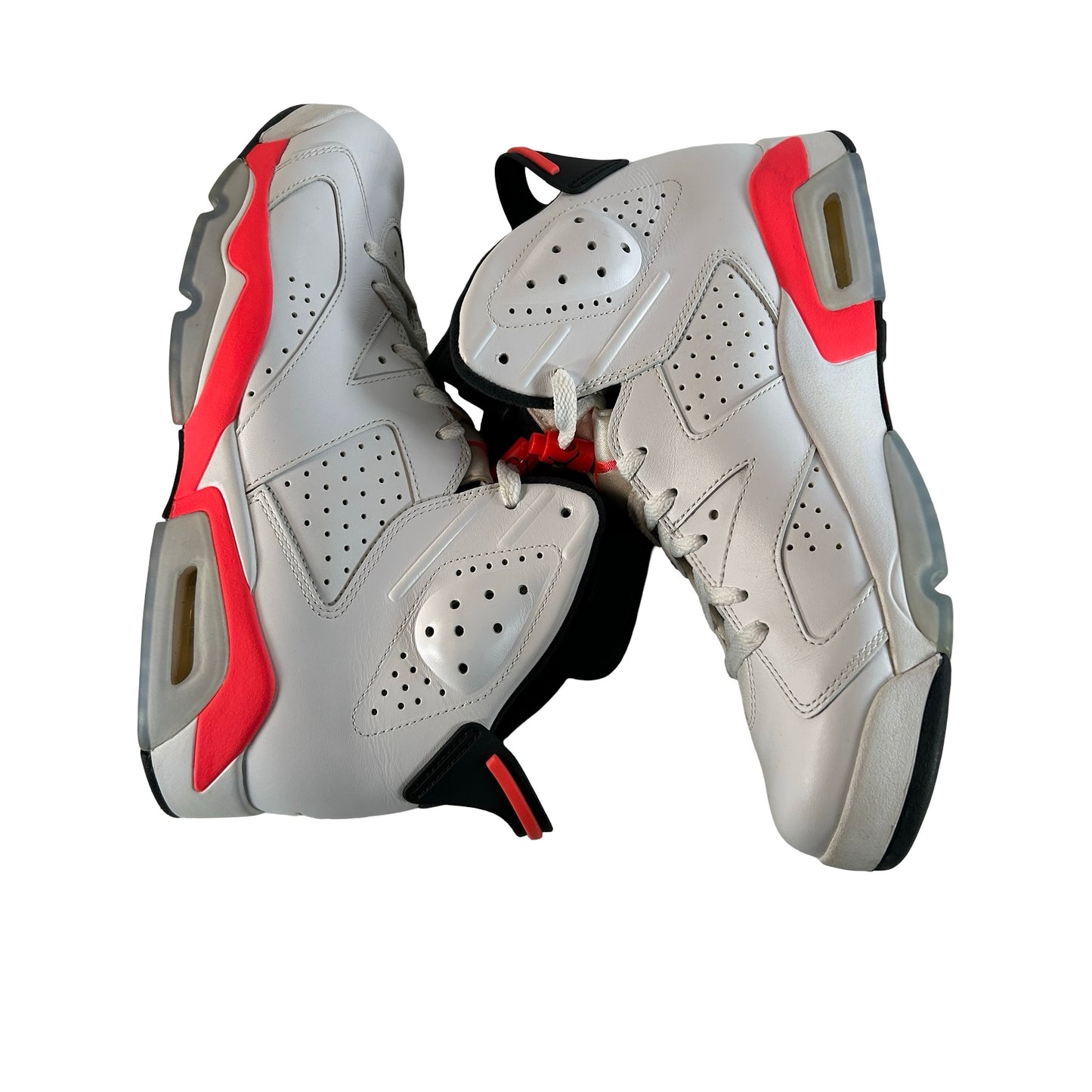 384664 123 Jordan 6 Retro Infrared White (2014) [USED] - 9 M (Used) (No Box) (Sample)