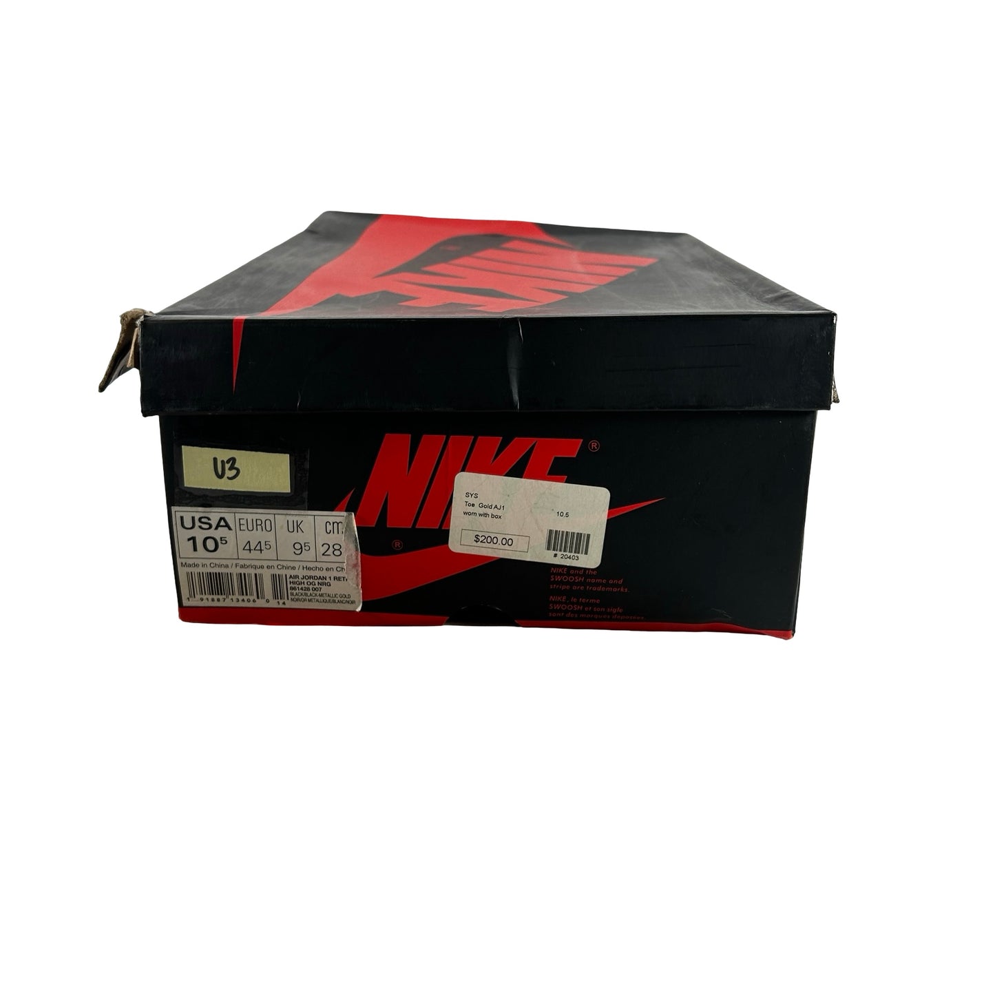 861428 007 Jordan 1 Retro High NRG Patent Gold Toe [USED] - 10.5 M (Used3)