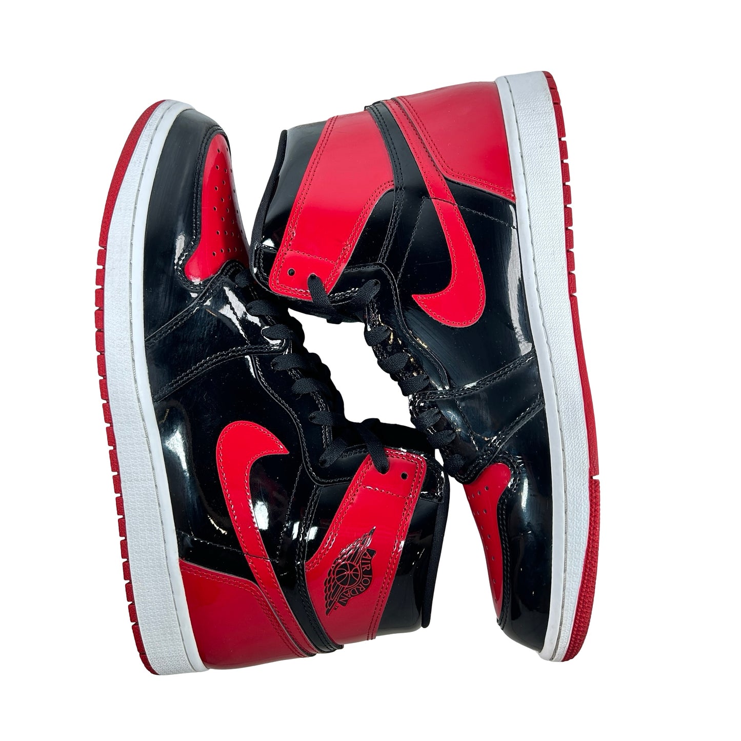 555088 063 Jordan 1 Retro High OG Patent Bred [USED] - 13 M (Used4)