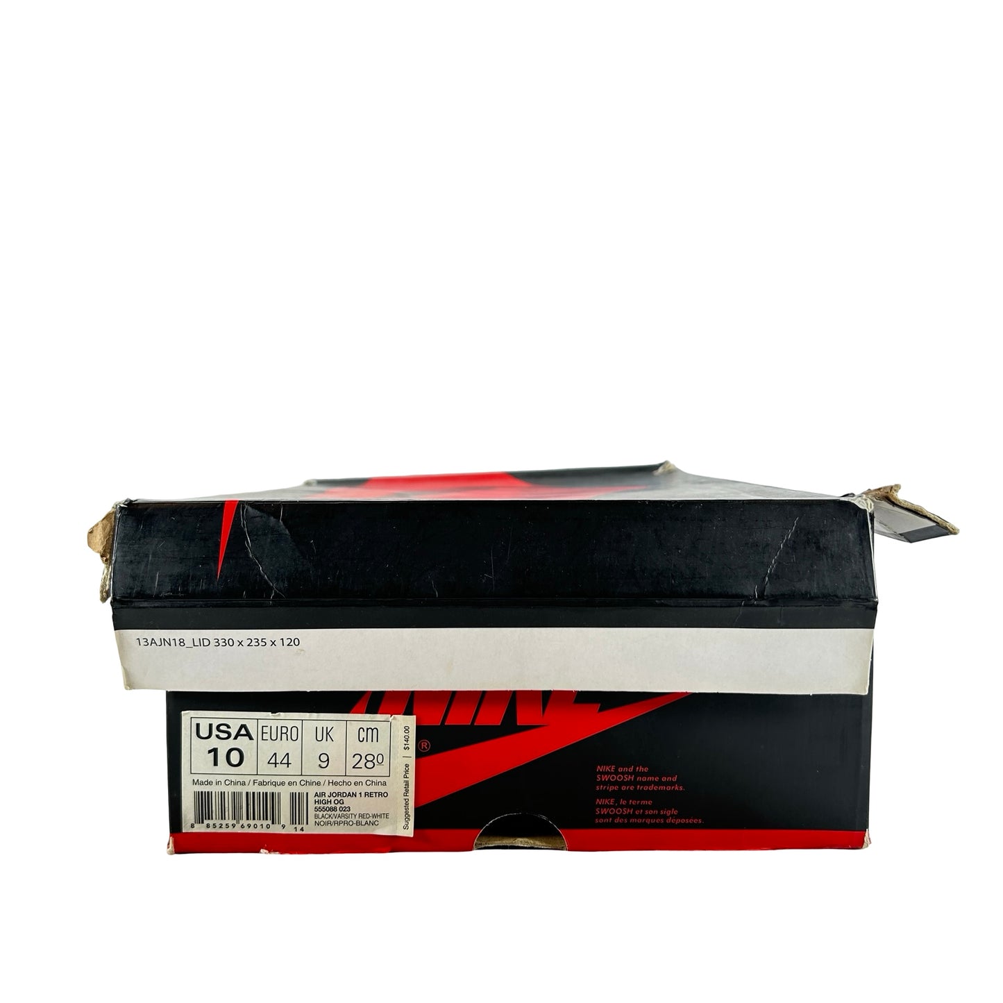 555088 023 Jordan 1 Retro Bred (2013) [USED] - 10 M (Used)