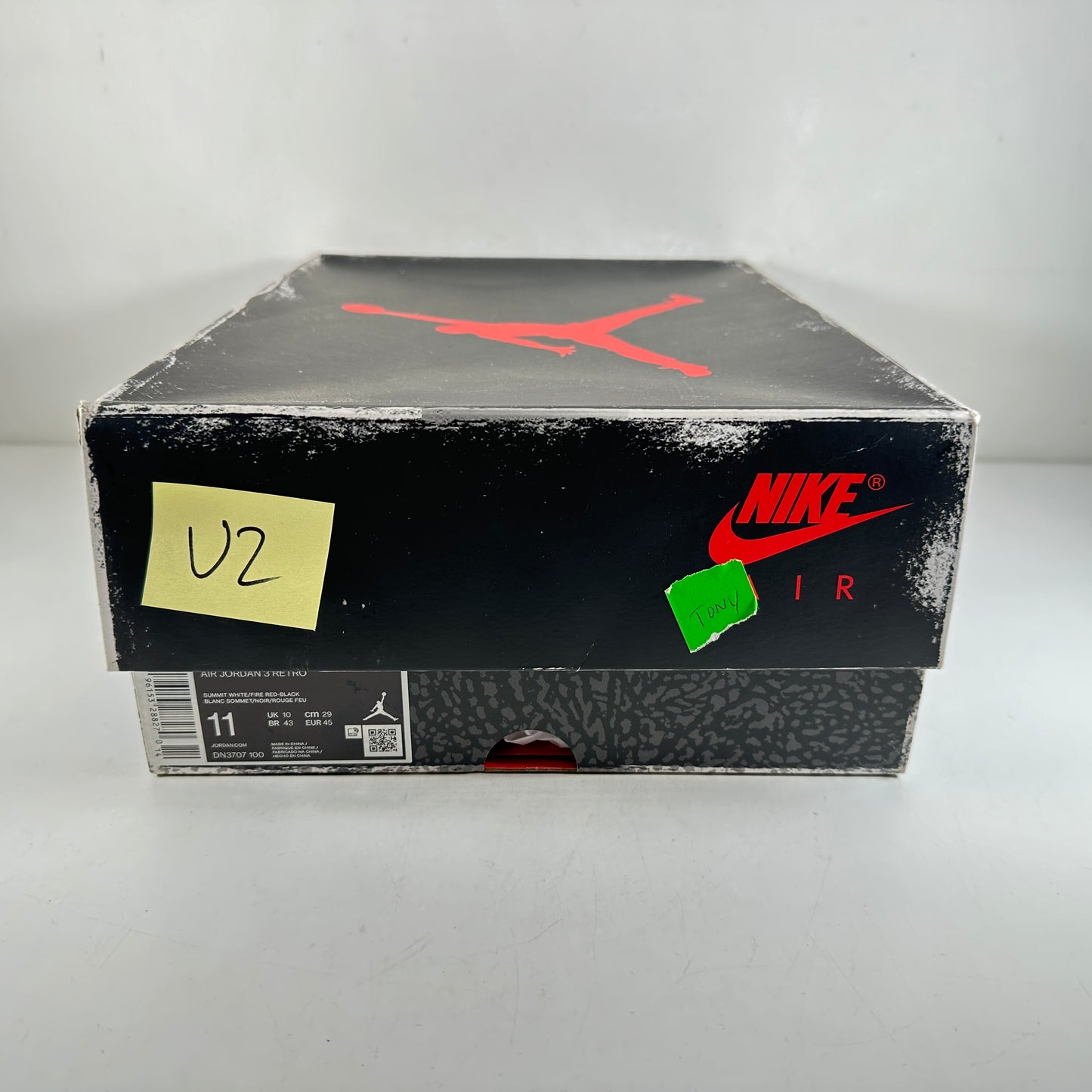 DN3707 100 Jordan 3 Retro White Cement Reimagined [USED] - 11 M (Used2)