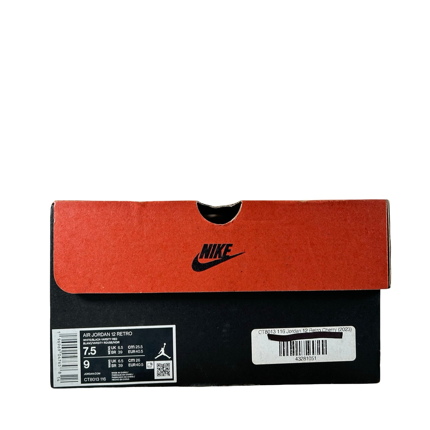CT8013 116 Jordan 12 Retro Cherry (2023) [USED] - 7.5 M (Used)