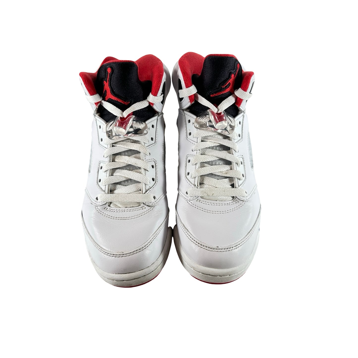 HQ7980 101 Jordan 5 Retro Fire Red Black Tongue (2025) (GS) [USED] - 7 Y (Used)