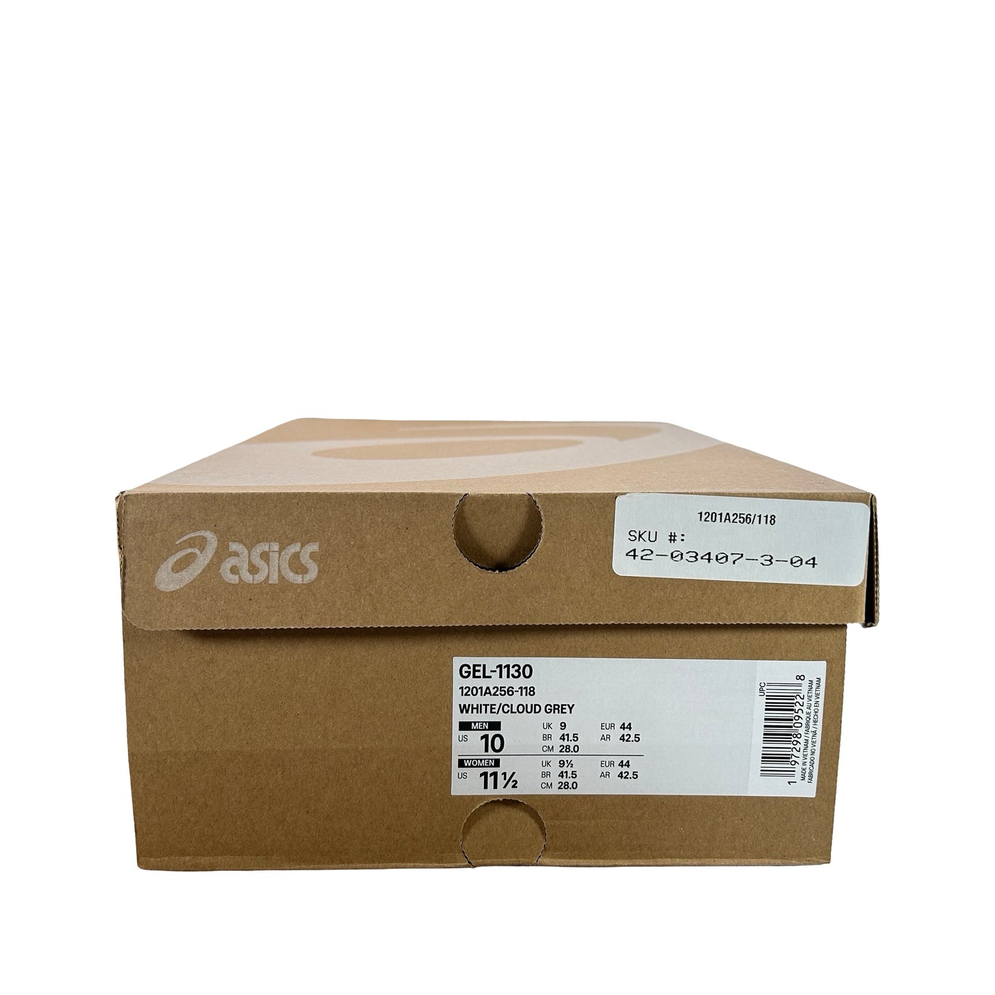 1201A256 118 ASICS Gel-1130 White Cloud Grey [USED] - 10 M (Used)