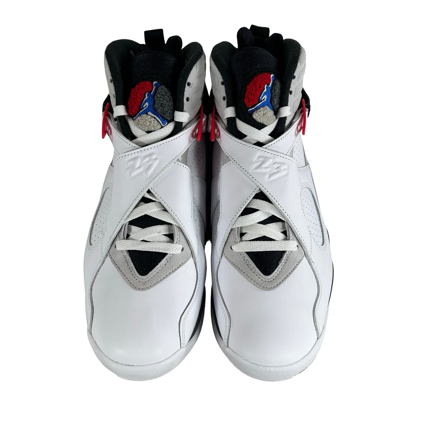 305381 100 Jordan 8 Retro White True Red (2025) [USED] - 11 M (Used)