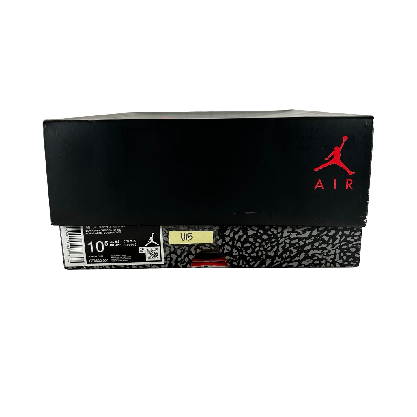CT8532 001 Jordan 3 Retro Black Cat (2025) [USED] - 10.5 M (Used15)