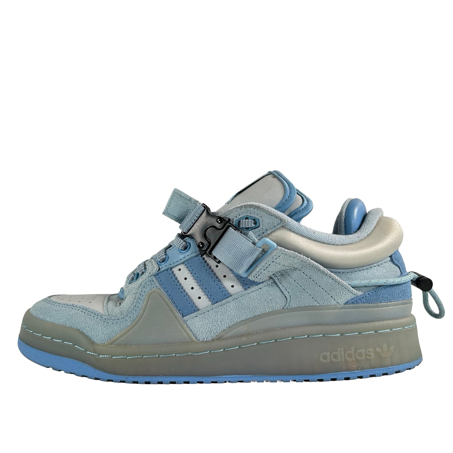 GY9693 adidas Forum Buckle Low Bad Bunny Blue Tint [USED] - 8 M (Used2)