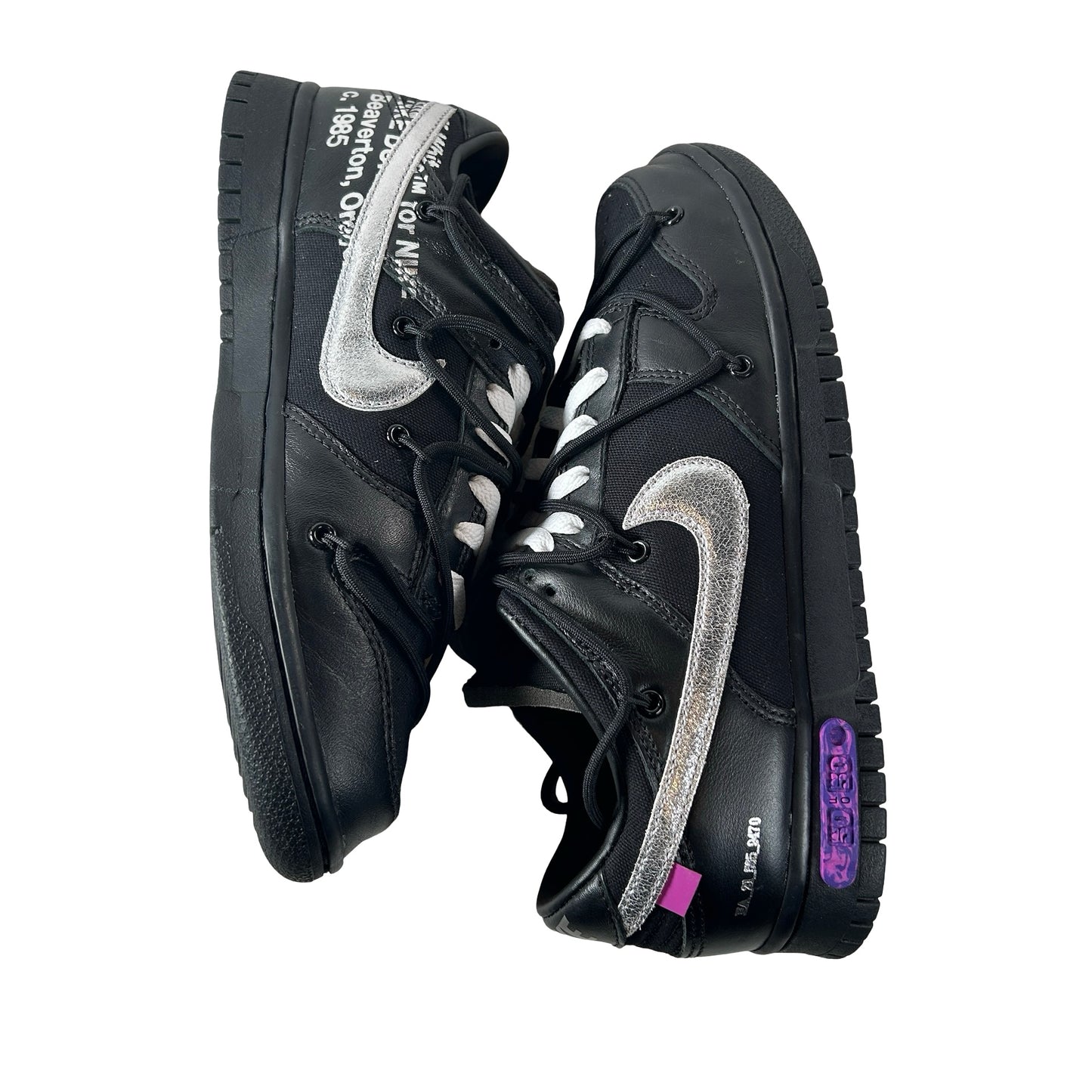 DM1602 001 Nike Dunk Low Off-White Lot 50 [USED] - 9 M (Used)