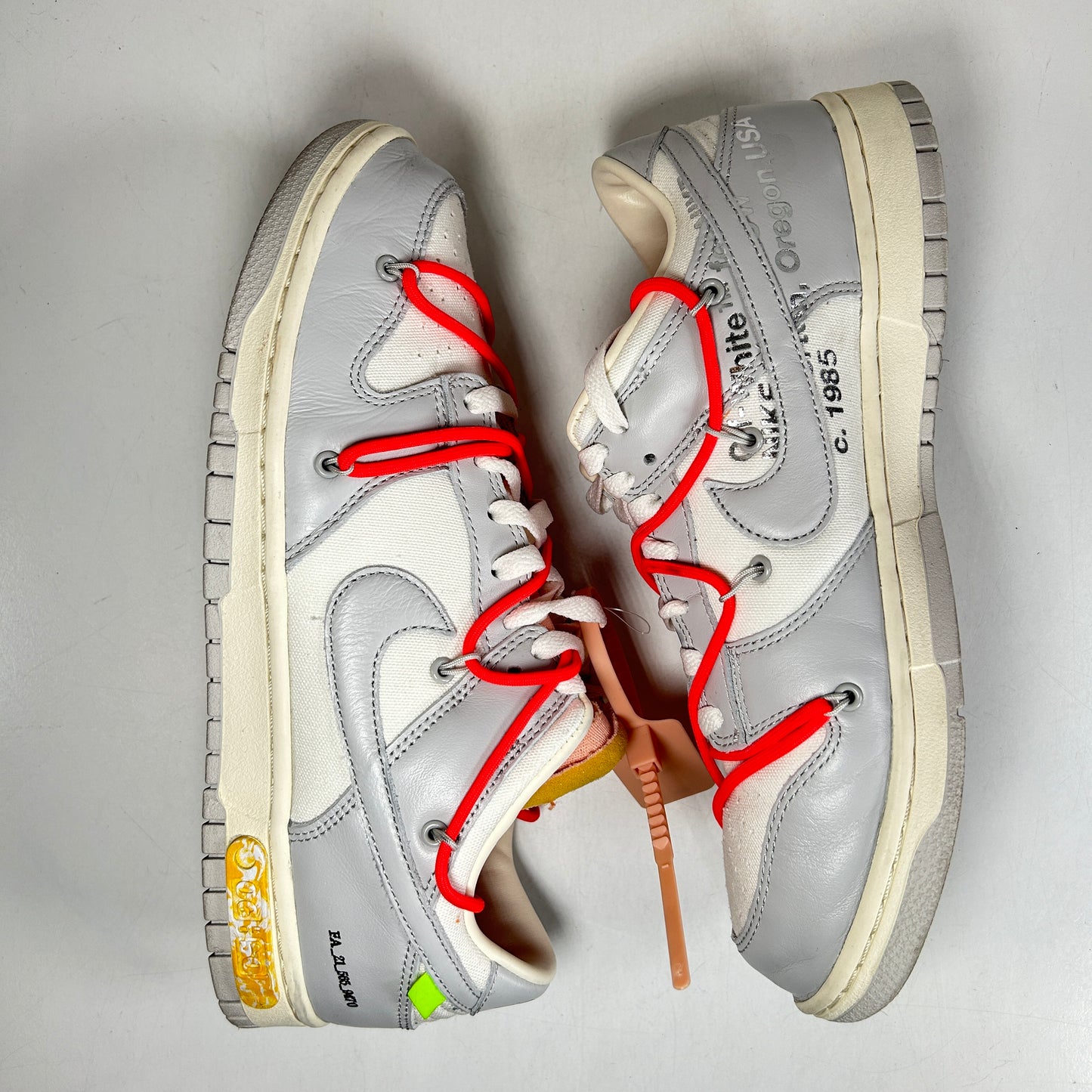 DM1602 110 Nike Dunk Low Off-White Lot 6 [USED] - 11 M (Used)