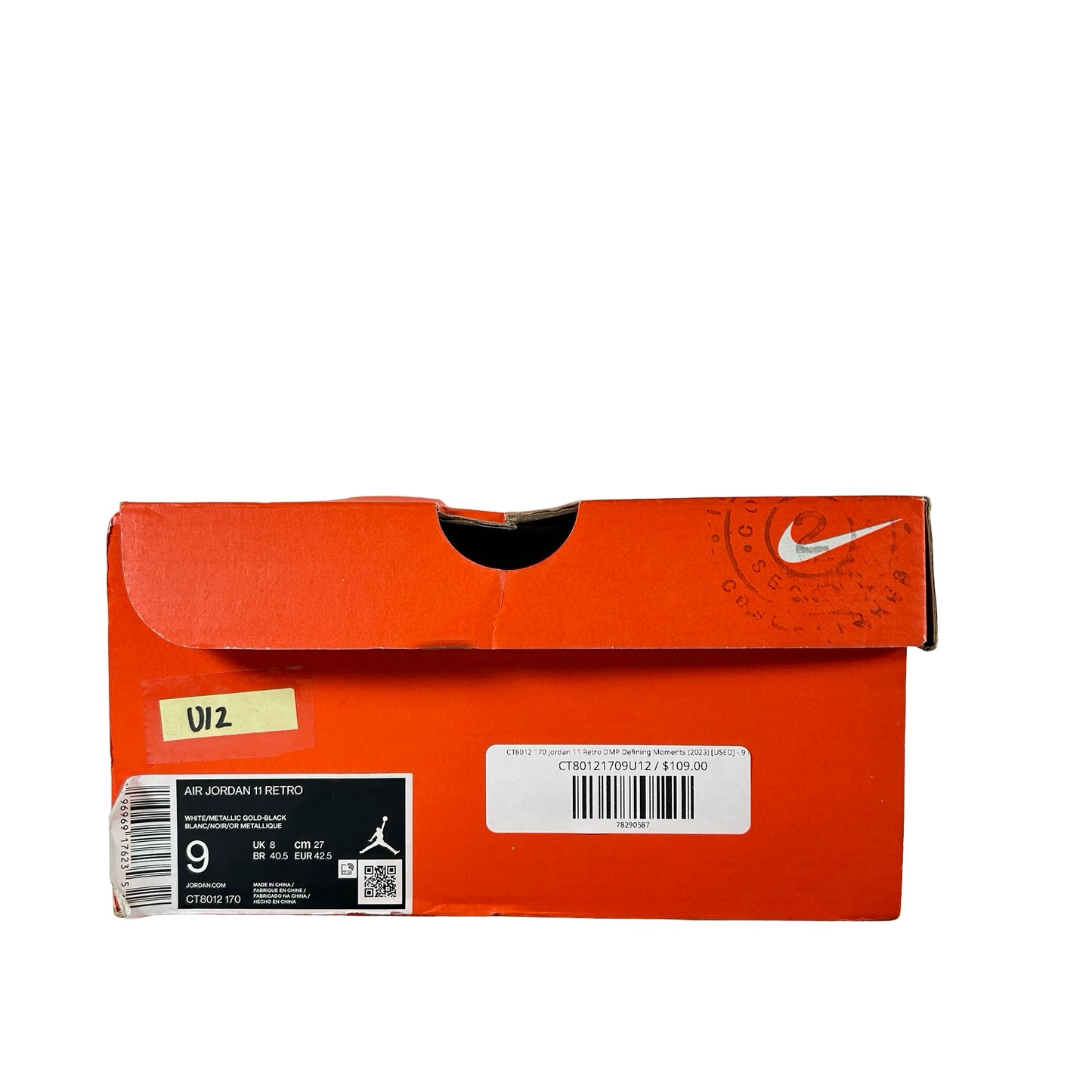 CT8012 170 Jordan 11 Retro DMP Defining Moments (2023) [USED] - 9 M (Used12) (B-Grade)