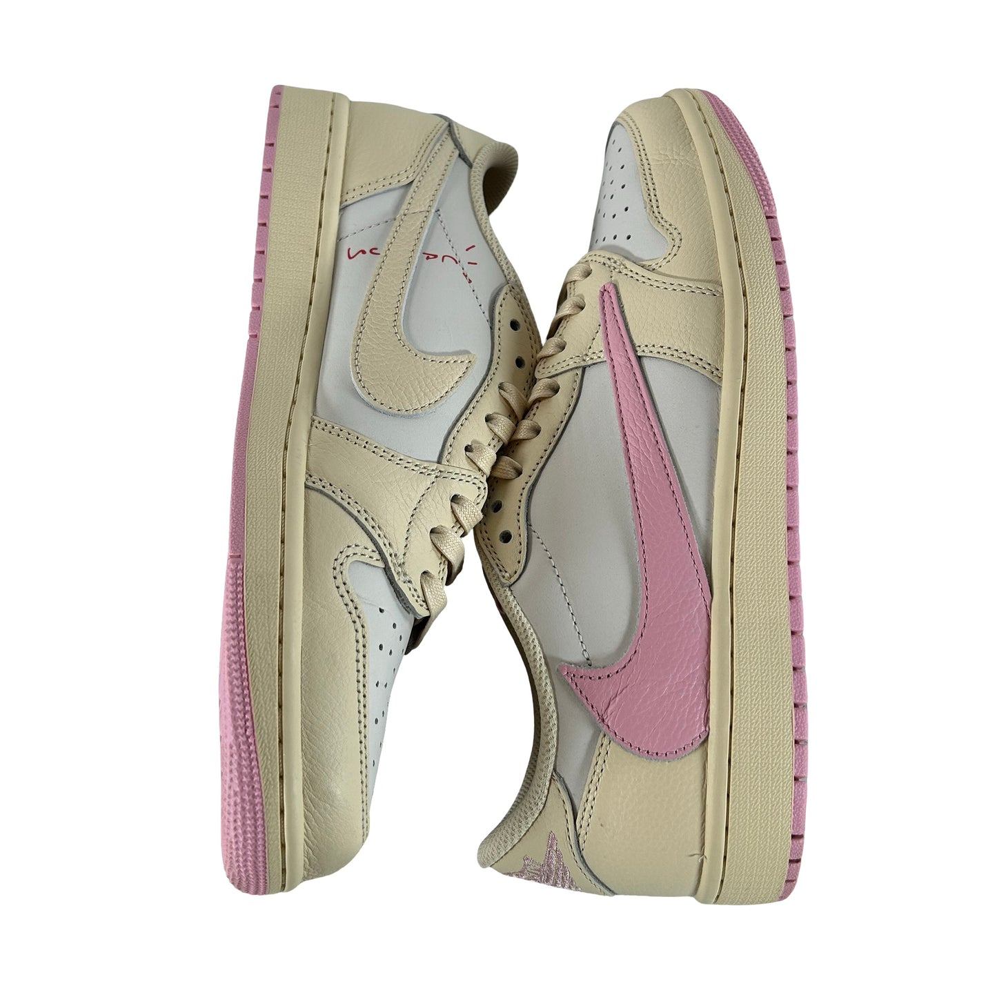 IQ7604 100 Jordan 1 Retro Low OG SP Travis Scott Shy Pink [USED] - 9.5 M (Used)