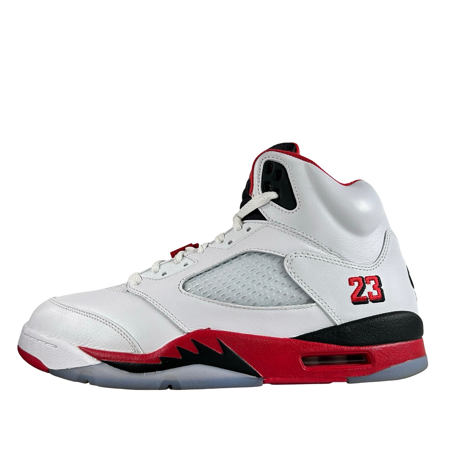 HQ7978 101 Jordan 5 Retro Fire Red Black Tongue (2025) [USED] - 11 M (Used)