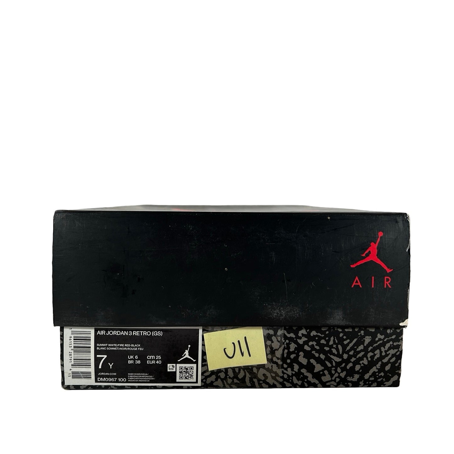 DM0967 100 Jordan 3 Retro White Cement Reimagined (GS) [USED] - 7 Y (Used11)