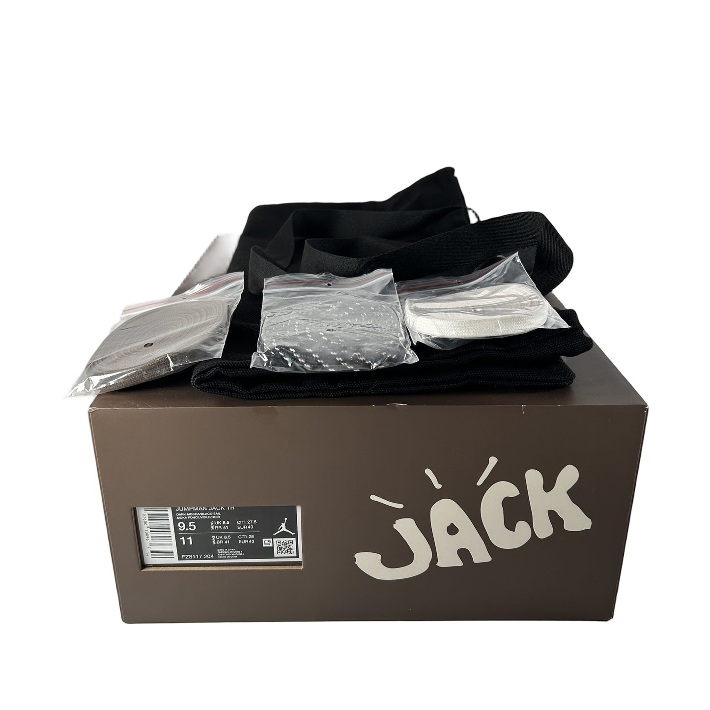 FZ8117 204 Jordan Jumpman Jack TR Travis Scott Dark Mocha [USED] - 9.5 M (Used)