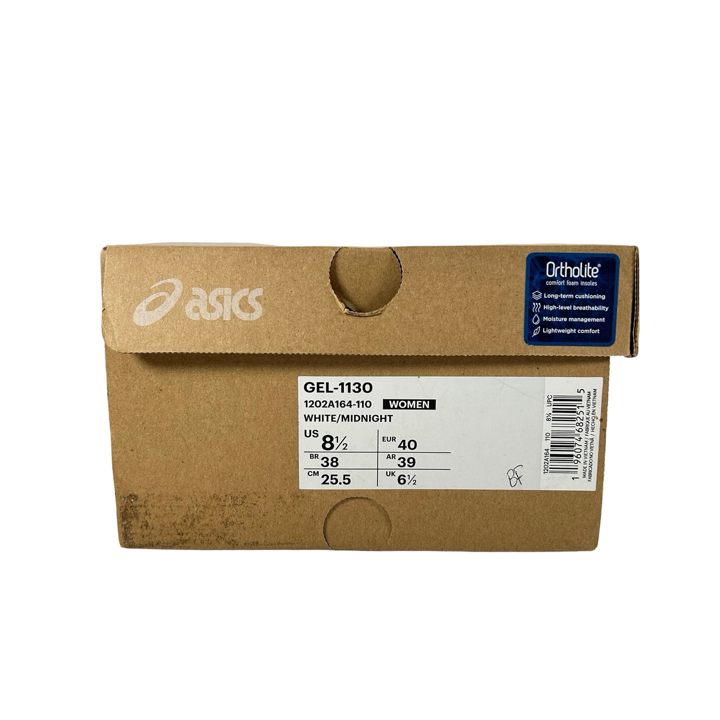 1202A164 110 ASICS Gel-1130 White Midnight (W) [USED] - 8.5 W (Used)