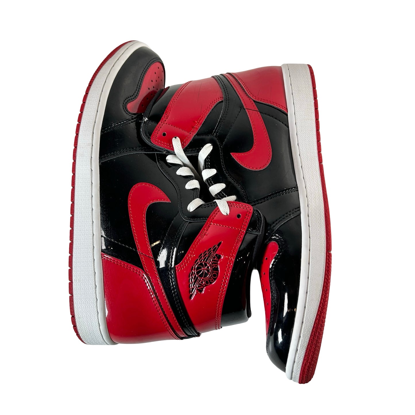555088 063 Jordan 1 Retro High OG Patent Bred [USED] - 12 M (Used8)
