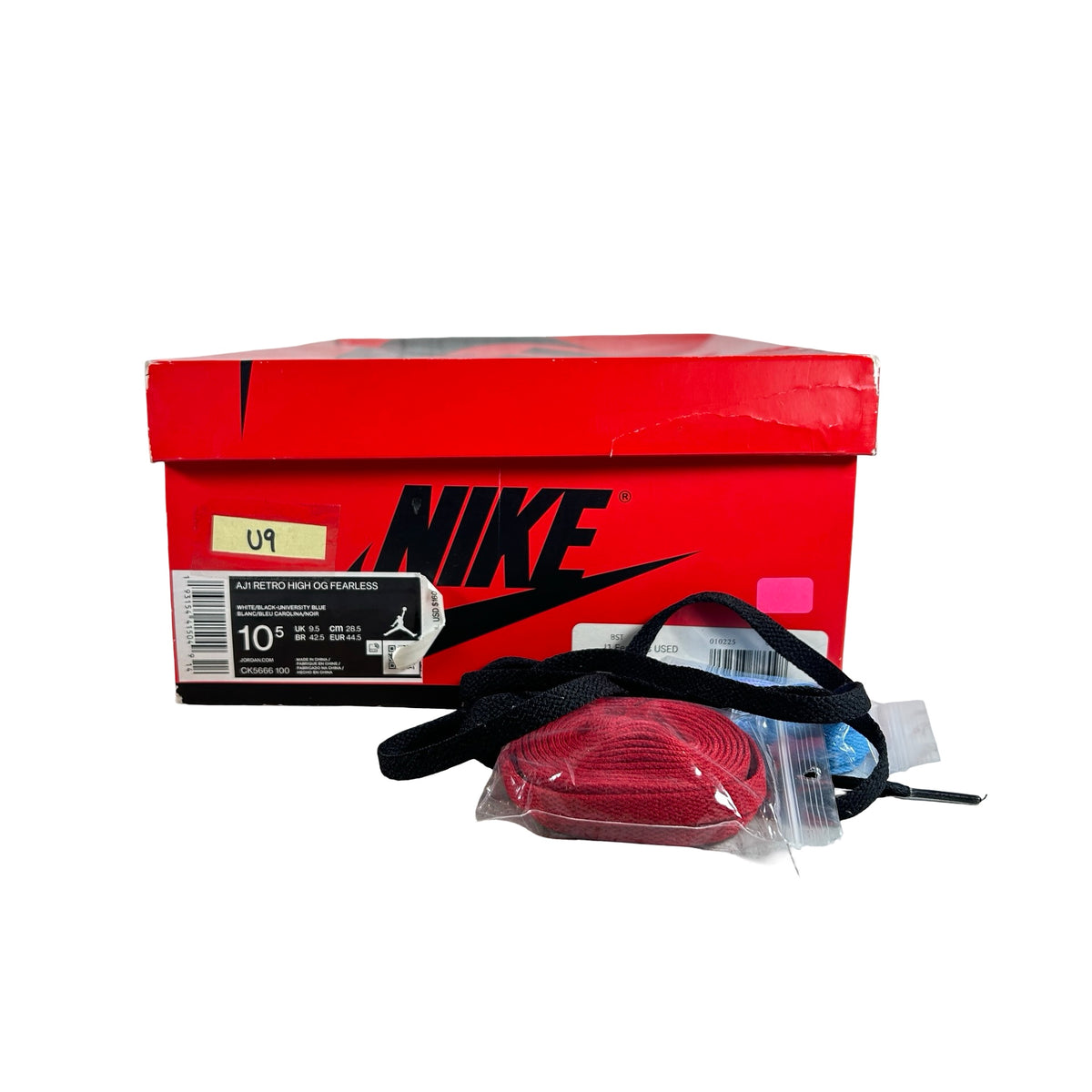 CK5666 100 Jordan 1 Retro High Fearless UNC Chicago [USED] - 10.5 M (Used9)