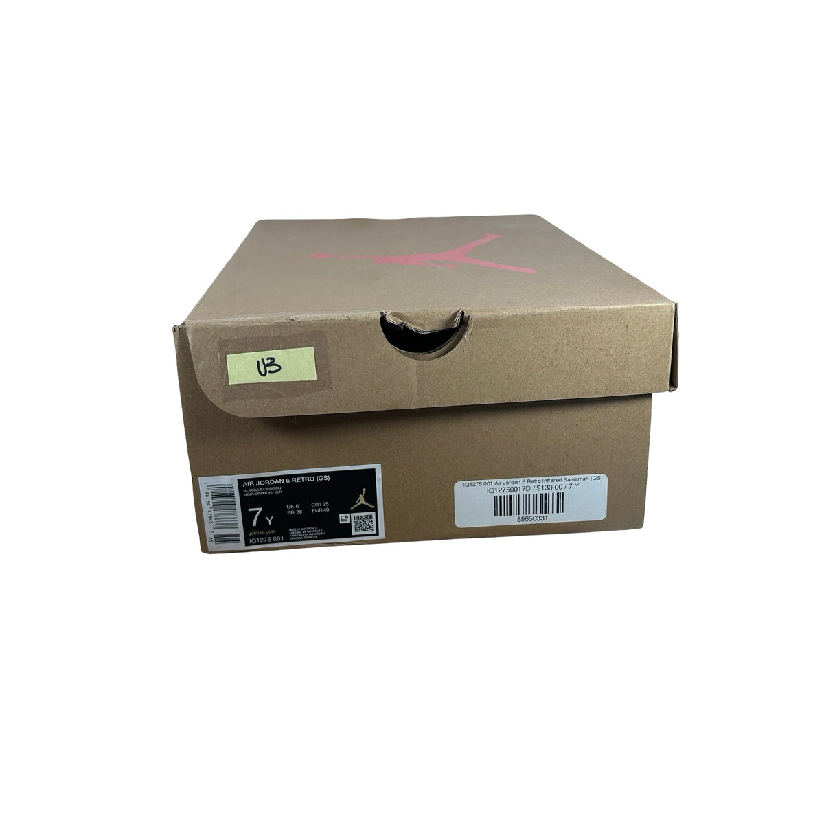 IQ1275 001 Air Jordan 6 Retro Infrared Salesman (GS) [USED] - 7 Y (Used3)