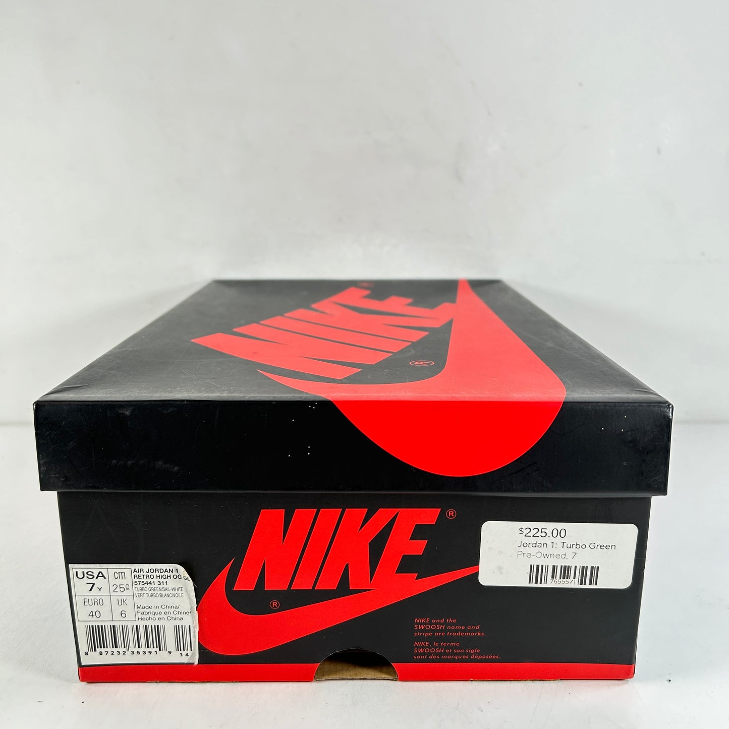 575441 311 Jordan 1 Retro High Turbo Green (GS) [USED] - 7 Y (Used)