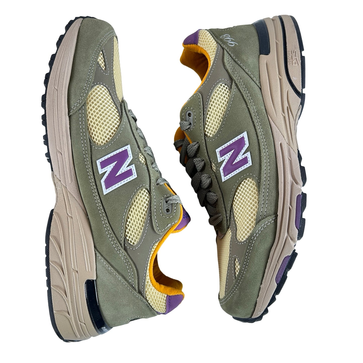 U9930L New Balance 993 MiUSA Teddy Santis Olive Leaf Maize [USED] - 11 M (Used)