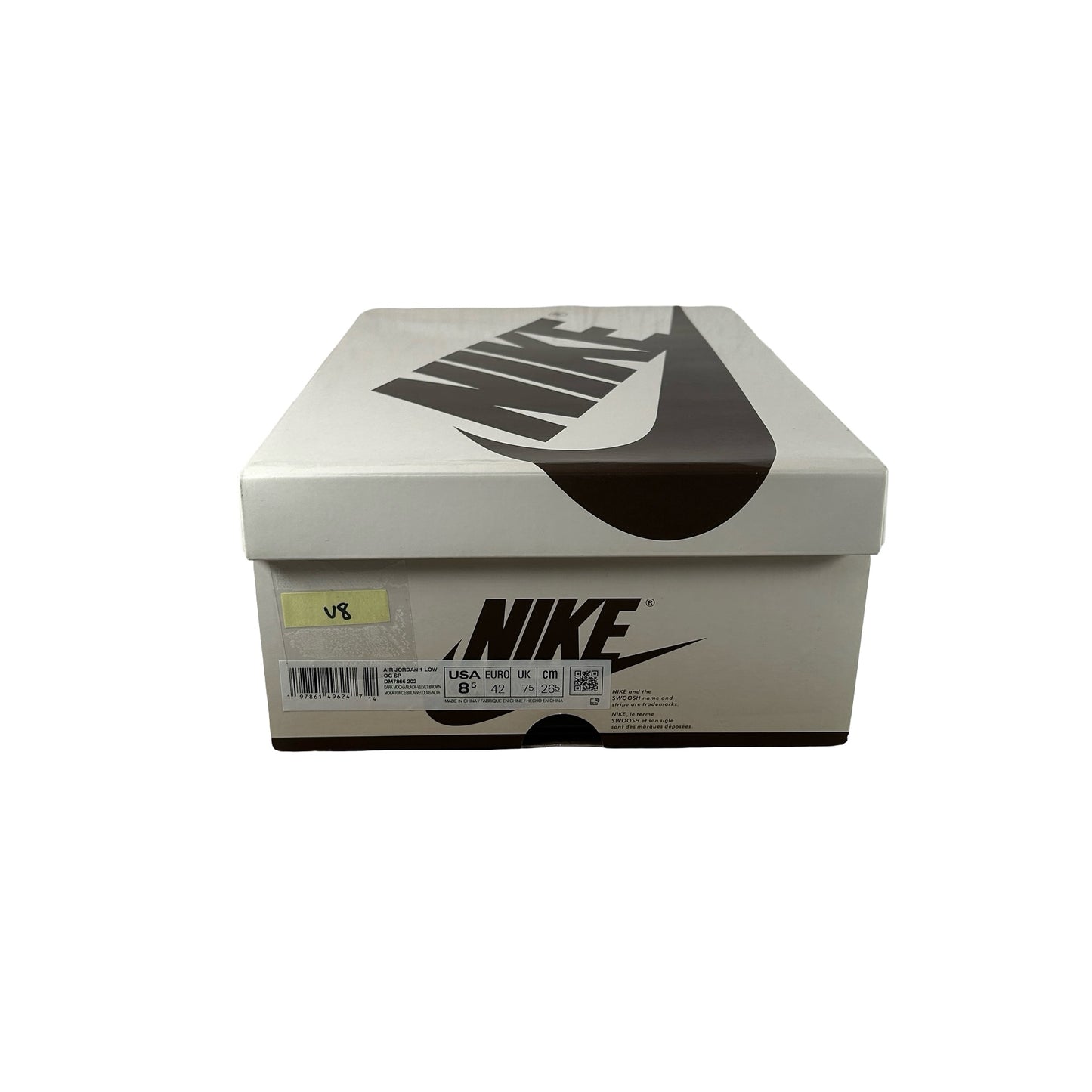 DM7866 202 Jordan 1 Retro Low OG SP Travis Scott Velvet Brown [USED] - 8.5 M (Used8)