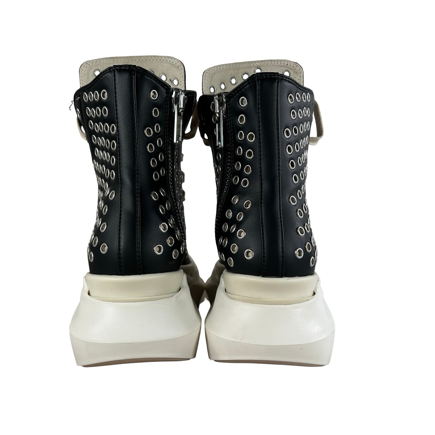 Rick Owens DRKSHDW Abstract High-Top Black [USED] - 35 EU / 5 W (VNDS) (No Box)