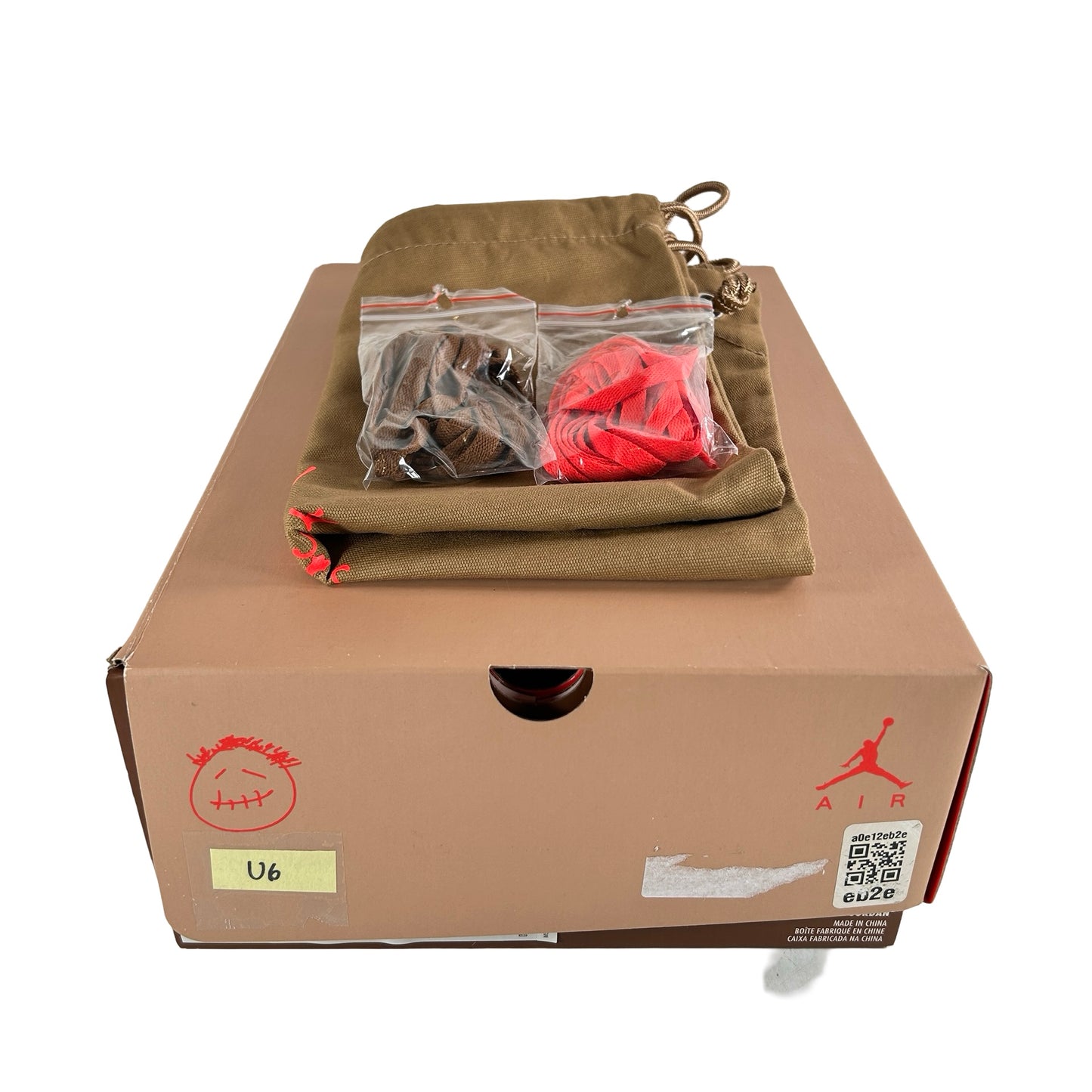 DH0690 200 Jordan 6 Retro Travis Scott British Khaki [USED] - 9 M (Used6)