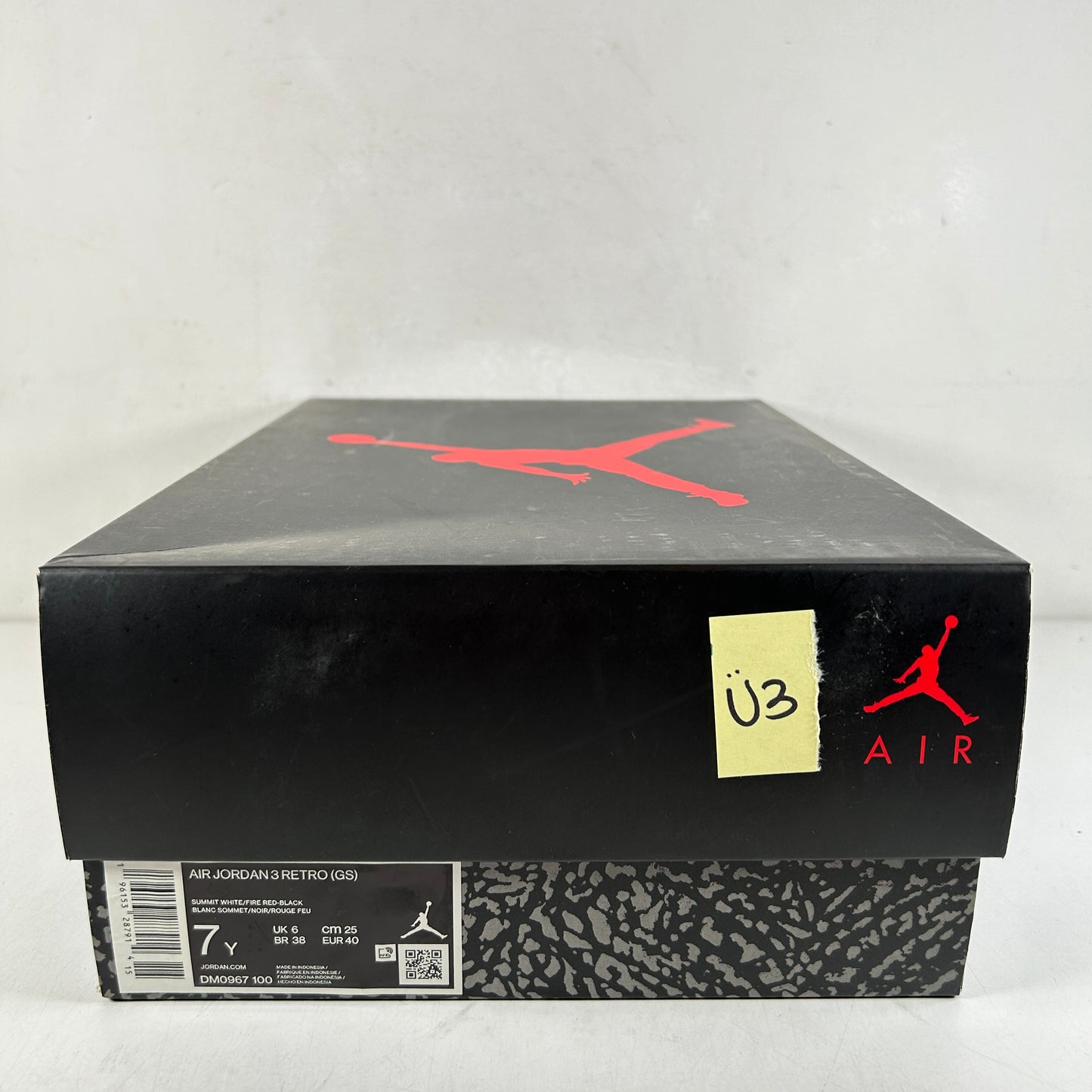 DM0967 100 Jordan 3 Retro White Cement Reimagined (GS) [USED] - 7 Y (Used3)