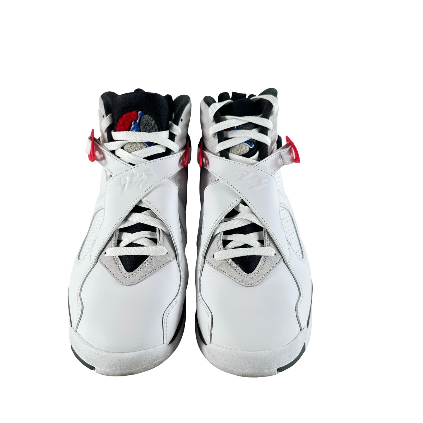 305381 100 Jordan 8 Retro White True Red (2025) [USED] - 12 M (Used)