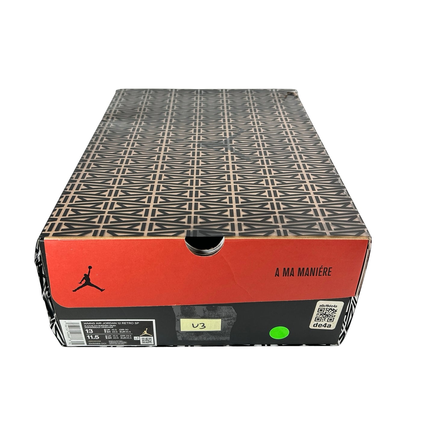 DV6989 001 Jordan 12 Retro SP A Ma Maniére Black (Women's) [USED] - 13 W (Used3)