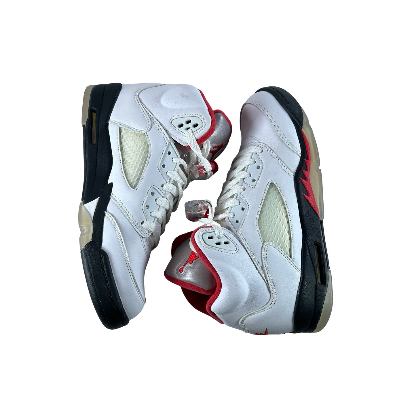 440888 102 Jordan 5 Retro Fire Red Silver Tongue (2020) (GS) [CONDITIONAL] - 6 Y (Yellowing) (Replace Box)