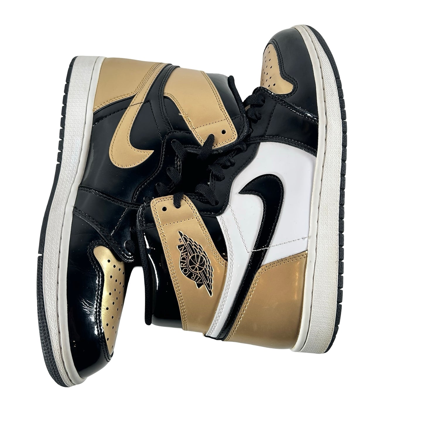 861428 007 Jordan 1 Retro High NRG Patent Gold Toe [USED] - 10 M (Used) (No Box)