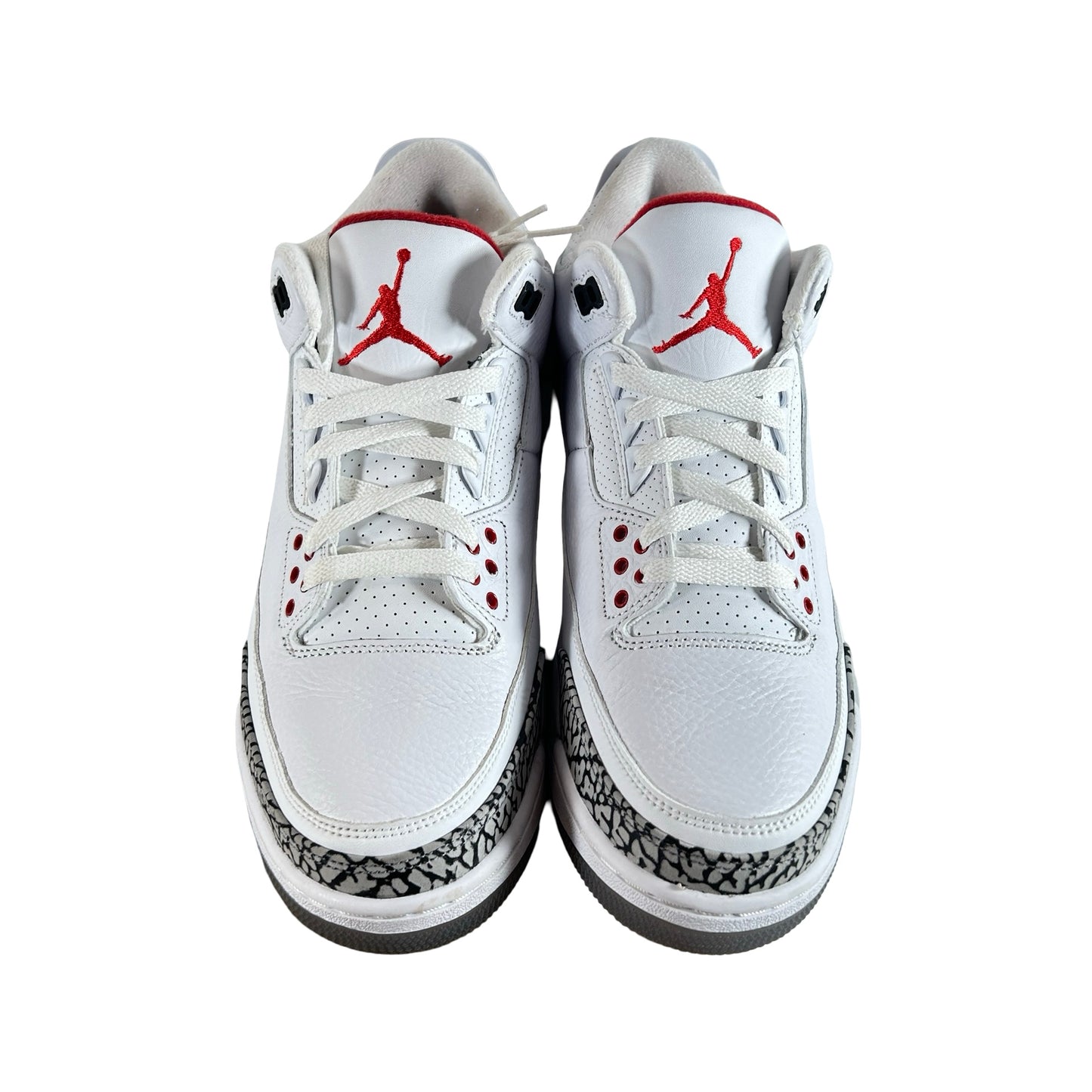 923096 101 Jordan 3 Retro Free Throw Line White Cement [USED] - 9.5 M (Used) (No Box)