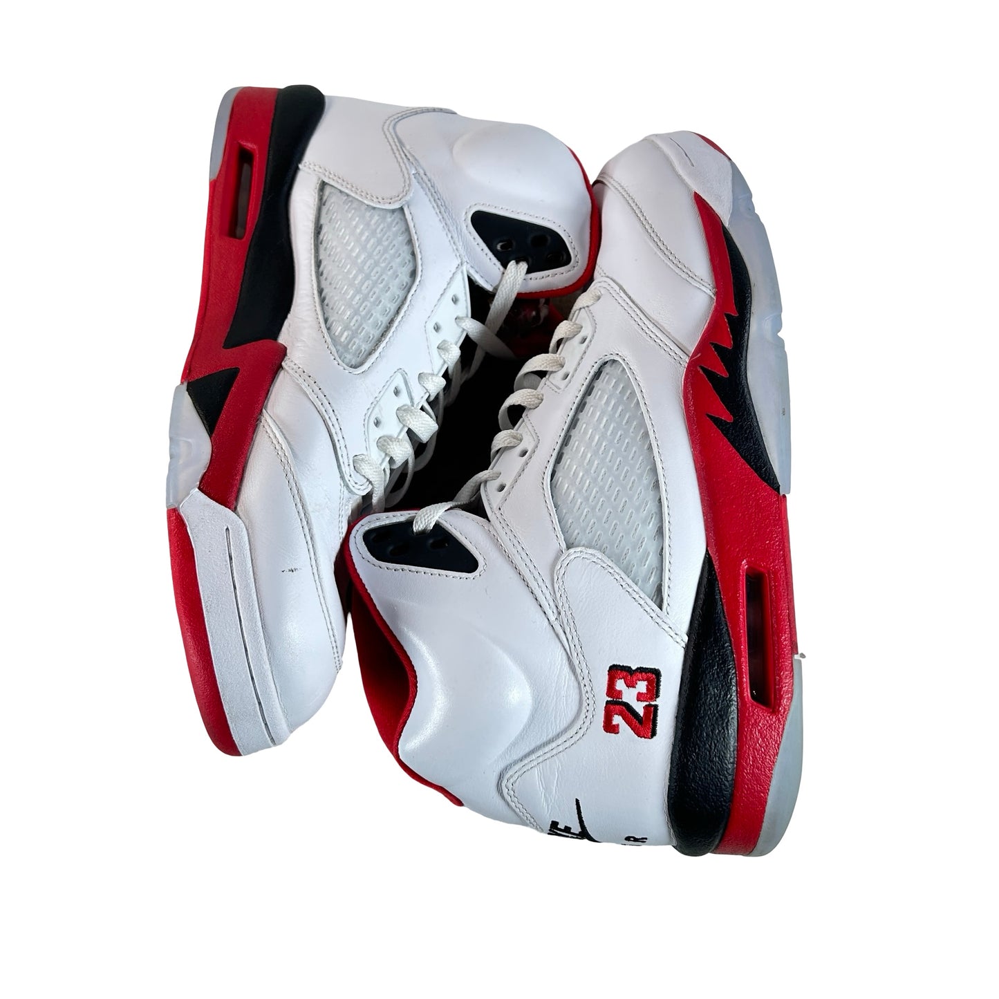 HQ7978 101 Jordan 5 Retro Fire Red Black Tongue (2025) [USED] - 12 M (Used7)