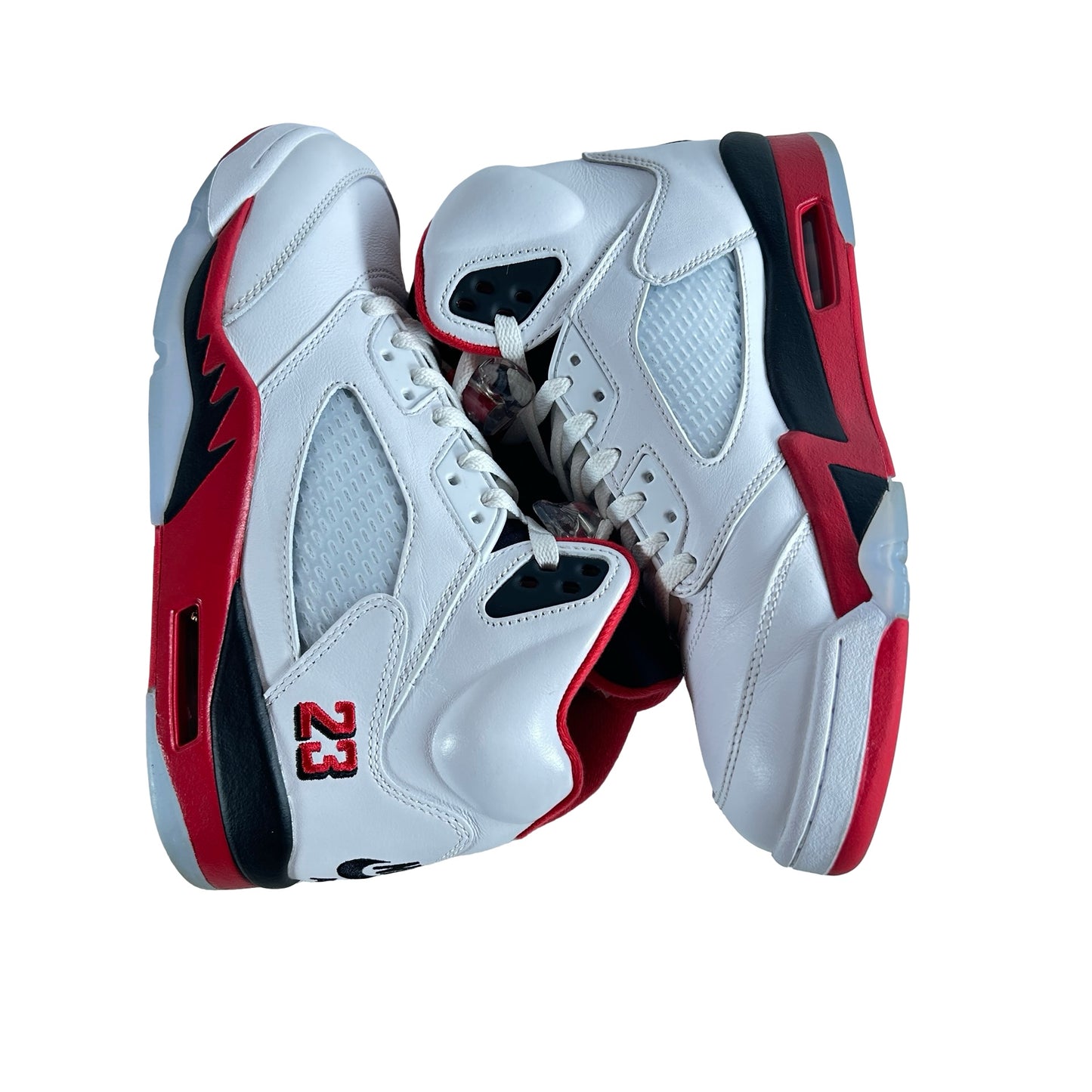 HQ7978 101 Jordan 5 Retro Fire Red Black Tongue (2025) [USED] - 9 M (Used3)