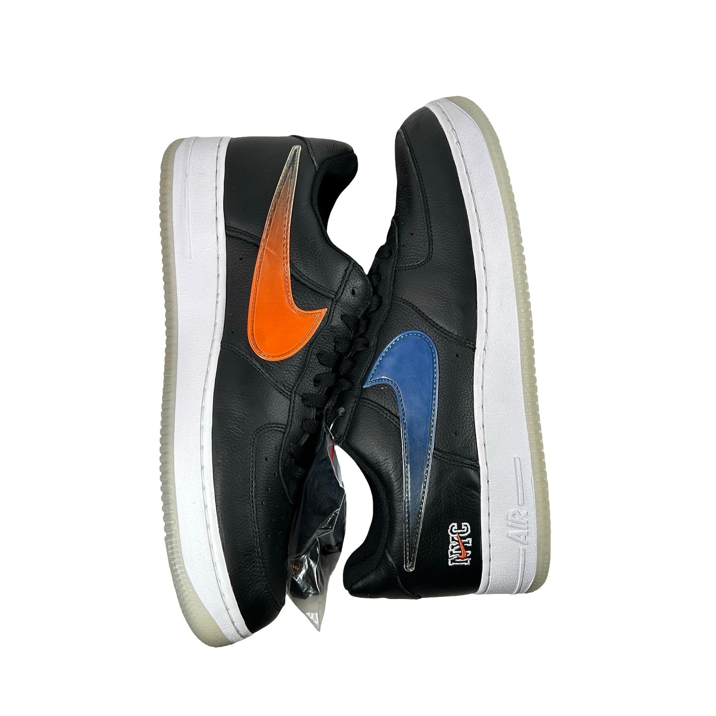 CZ7928 001 Nike Air Force 1 Low Kith Knicks Away Black [CONDITIONAL] - 15 M (Yellowing Soles) (No Box)