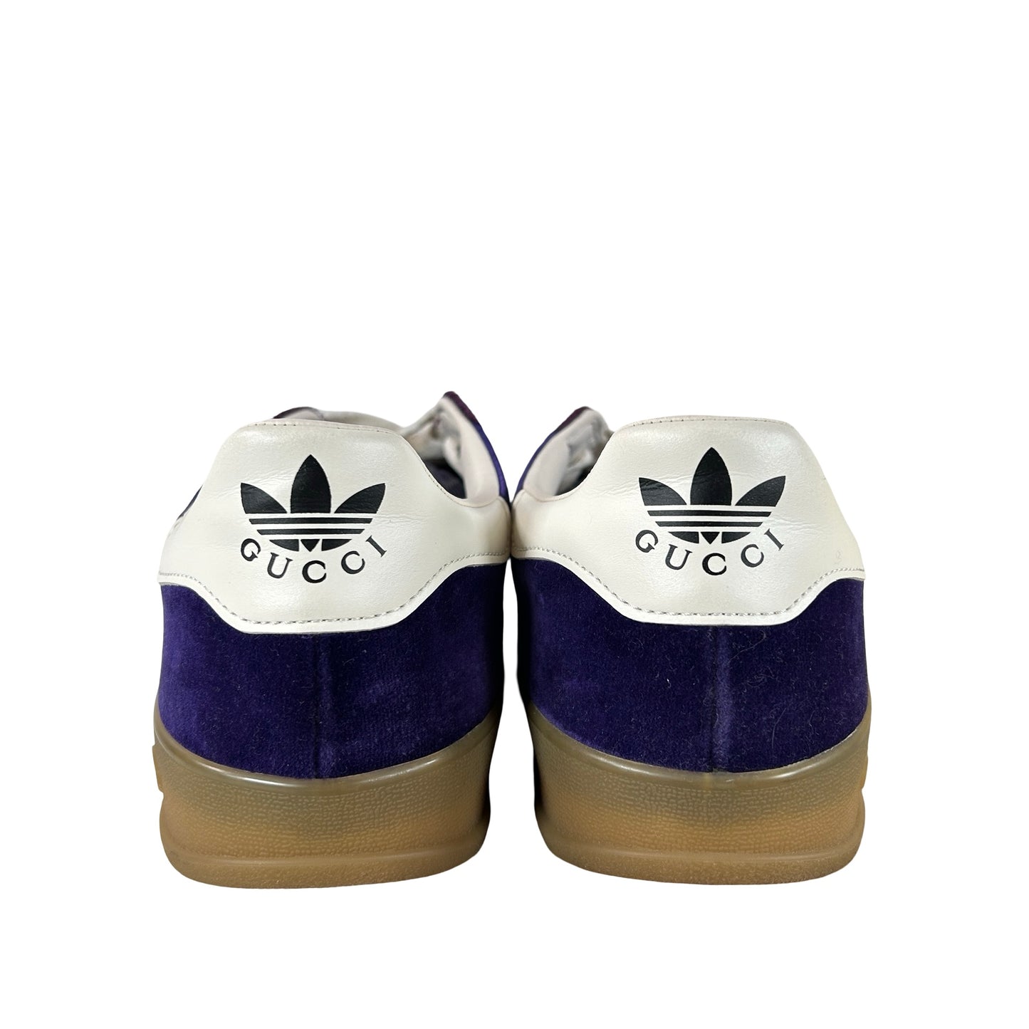 707864 9STU0 5161 adidas x Gucci Gazelle Purple Velvet (Women's) [USED] - 9 W / UK 7.5 (Used)